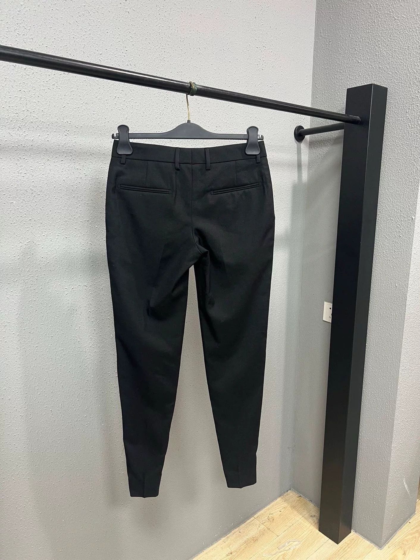 Saint Laurent Paris Saint Laurent Women's Black Straight Trousers Size US XS / EU 42 / 0 - 2 Thumbnail