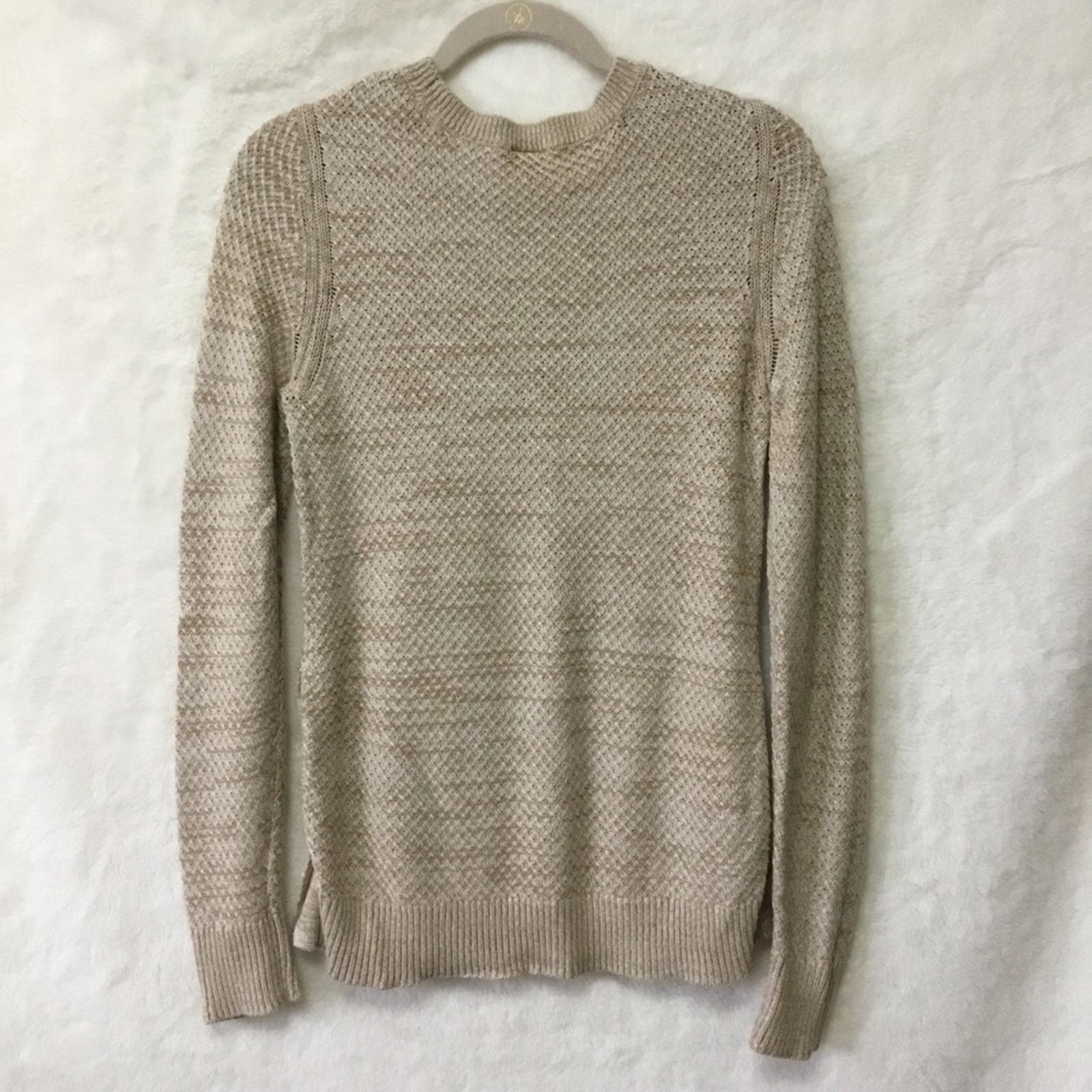 Ann Taylor Ann Taylor Light Brown Side Button Sweater Size S / US 4 / IT 40 - 9 Thumbnail