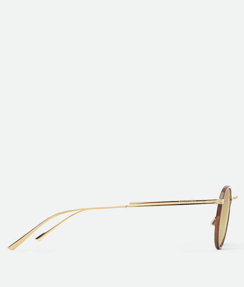 Bottega Veneta o1w1db10126 Size: OS / Classic Panthos Sunglasses in Gold Size ONE SIZE - 3 Thumbnail