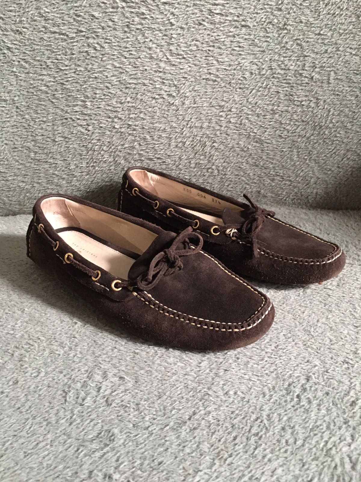 Car Shoe The Original Car Shoe by PRADA Brown Suede Driving Shoes Size US 7.5 / IT 37.5 - 2 Thumbnail