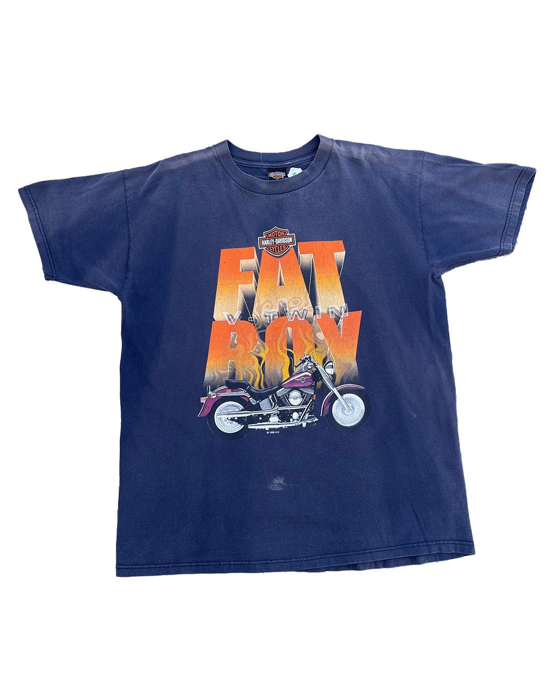 Harley Davidson 1999 Harley Davidson Fat Boy West Virginia T-shirt Size US XL / EU 56 / 4 - 1 Thumbnail