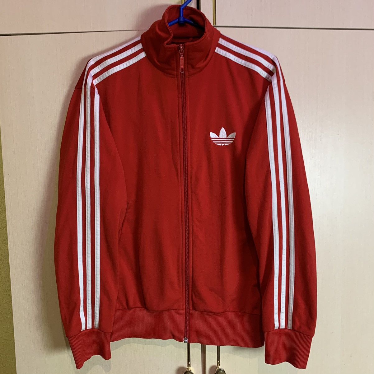 Other Vintage Adidas Track Jacket Striped Red White Y2K Size US S / EU 44-46 / 1 - 1 Thumbnail