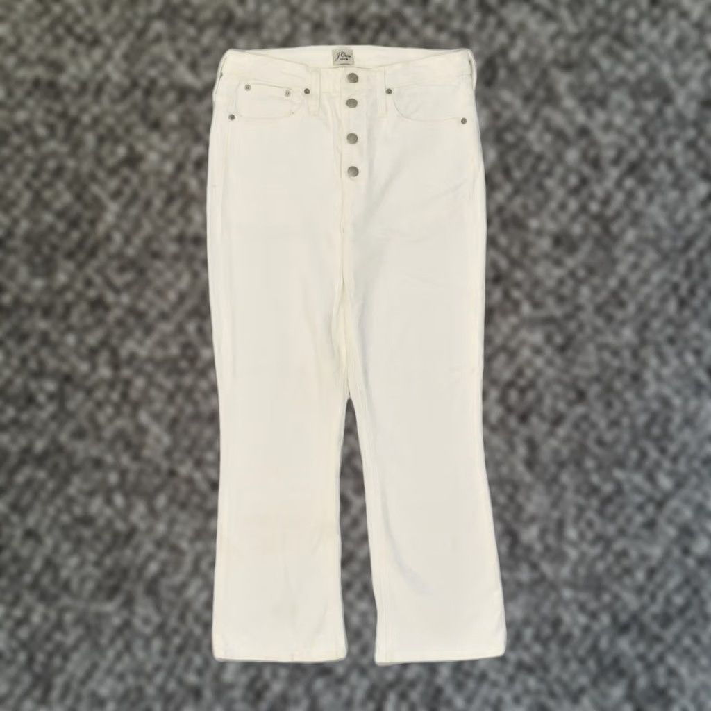 J.Crew J. CREW Womens Bootcut Jeans White Cotton W30 L26 Size 30" / US 8 / IT 44 - 1 Thumbnail