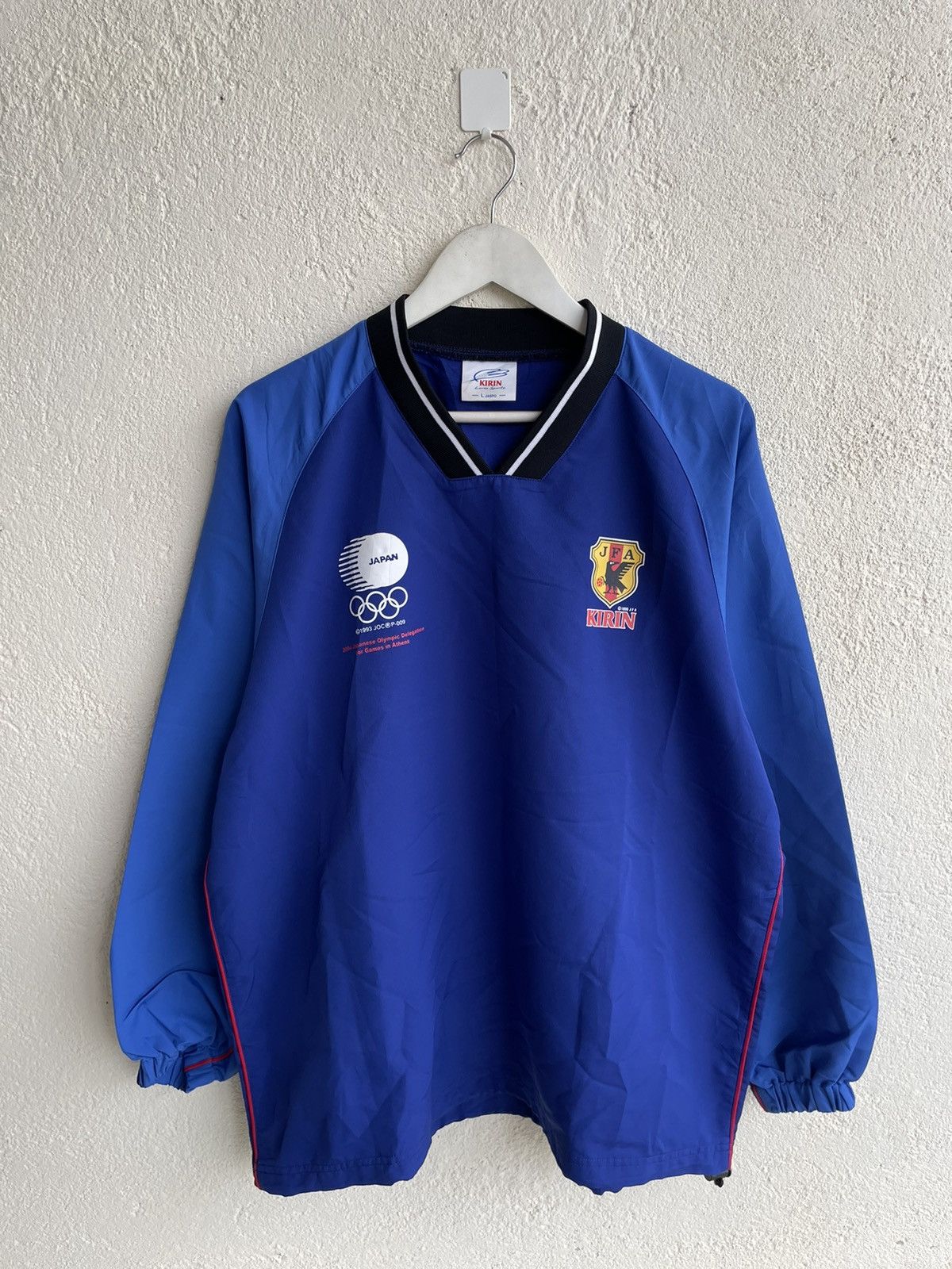 Japanese Brand 1992 Japan Training Jersey Soccer Size US XL / EU 56 / 4 - 1 Thumbnail