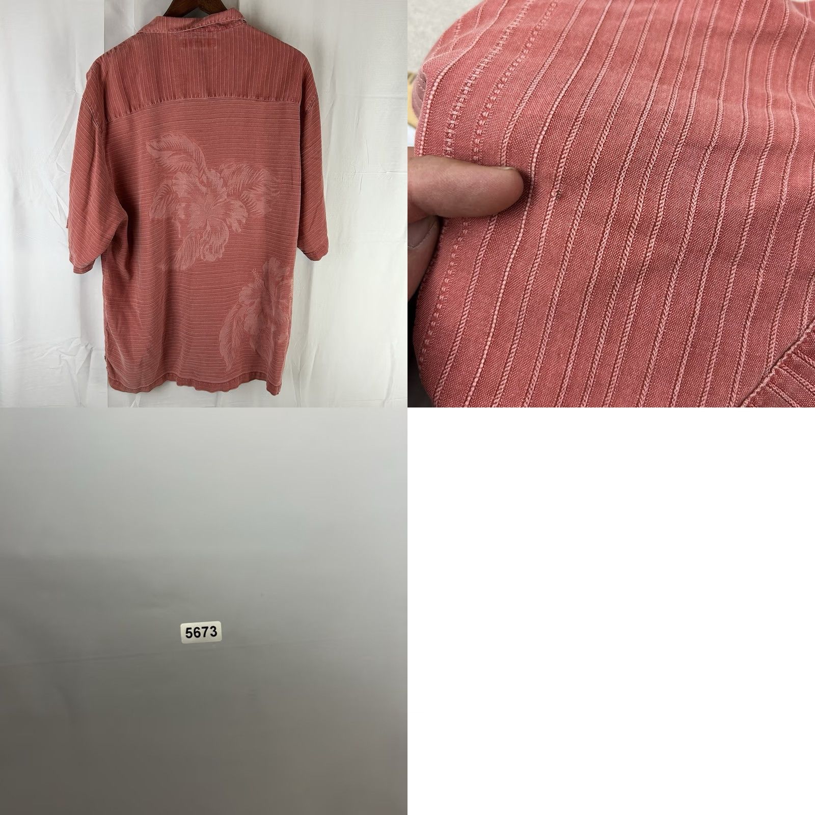 Tommy Bahama Tommy Bahama Shirt Mens XL Silk Pink Floral Print Hawaiian Beach Tropical 100% Silk Short Sleeve Button-Up Size US XL / EU 56 / 4 - 8 Thumbnail