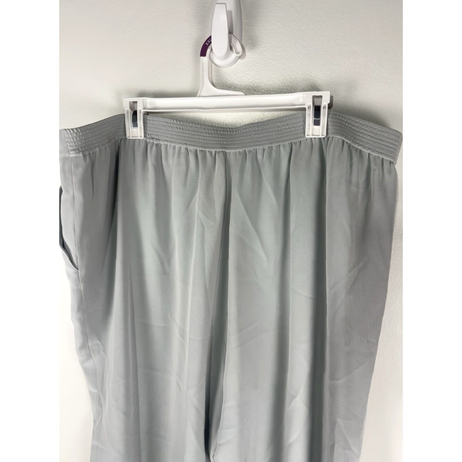 Vintage VINTAGE Due Per Due Women's Dress Pants Size 24W Silk Wide-Leg High Rise Plus Fall Spring Summer City Size 42" / US 20 - 5 Thumbnail