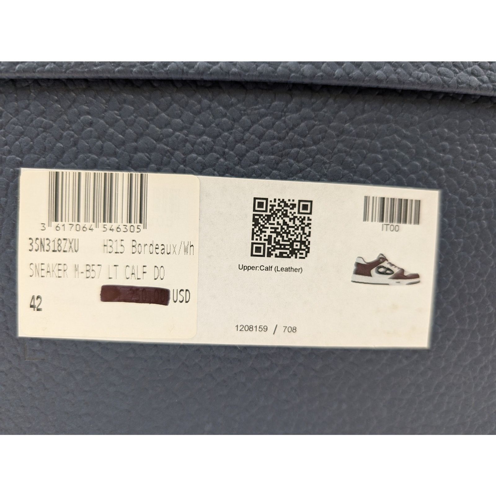 Dior o1rshd1 M-B57 LT Calf Sneakers in Bordeaux Size US 9 / EU 42 - 21 Thumbnail