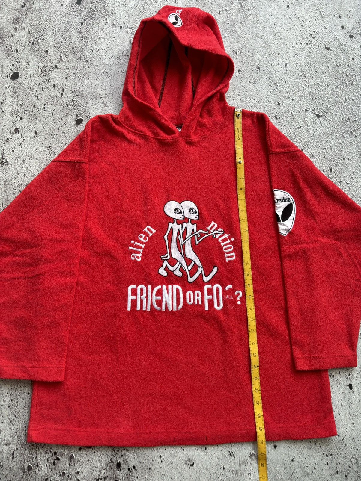 Alien Workshop Vintage 90's Alien nation Japan Skateboarding hoodie Size US XL / EU 56 / 4 - 10 Thumbnail