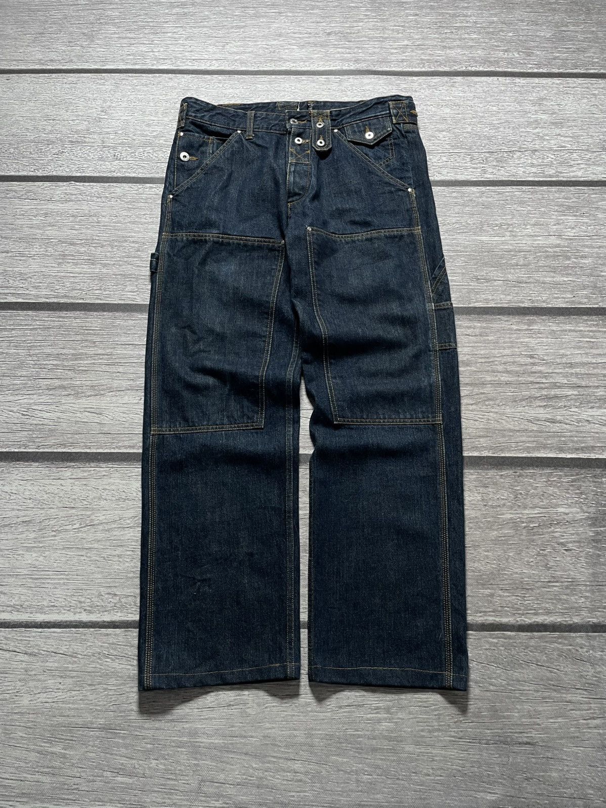 Dolce & Gabbana Dolce & Gabbana Vintage rare double knee baggy jeans pants Size US 32 / EU 48 - 2 Thumbnail