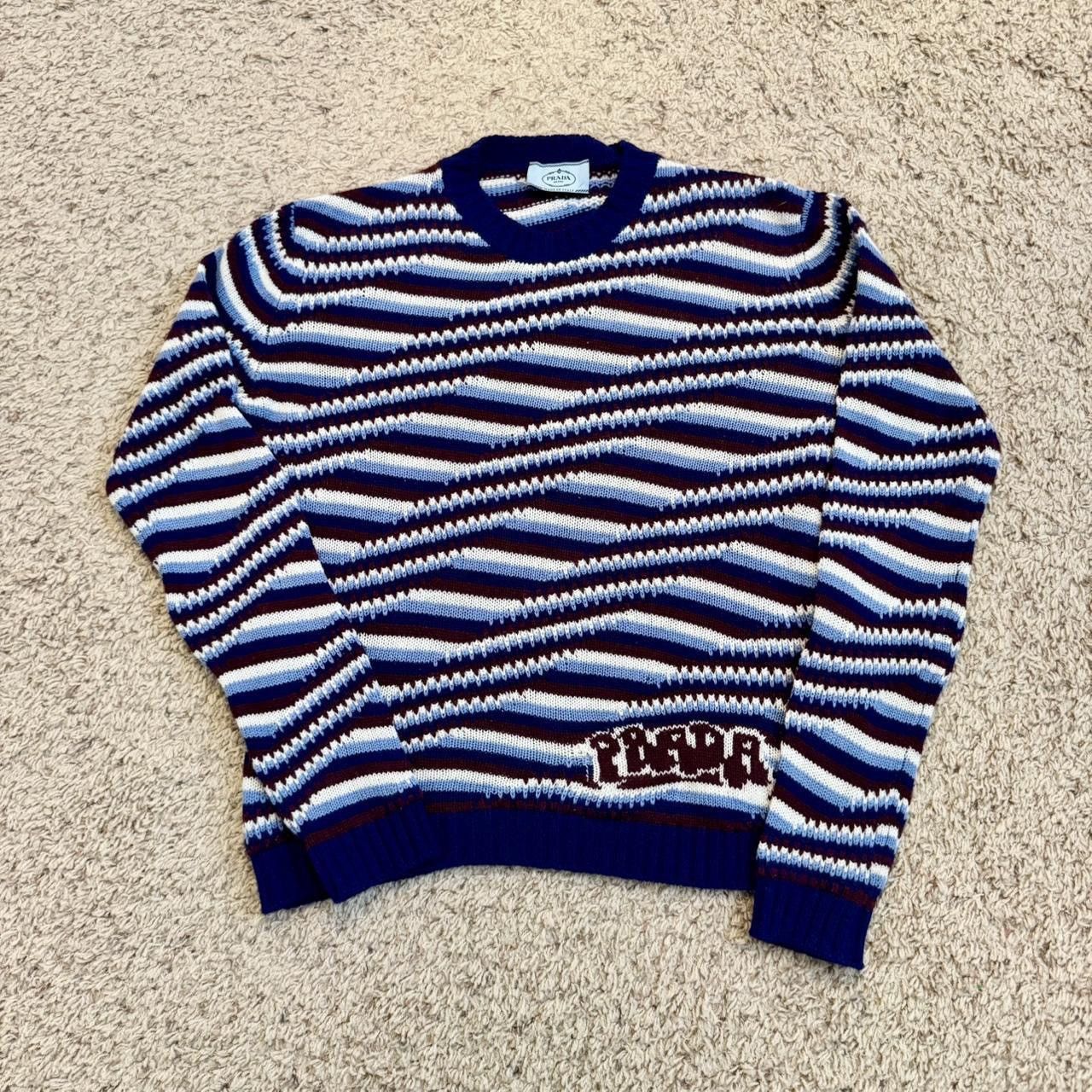 Prada Prada 2019 Striped Cashmere Sweater Size L / US 10 / IT 46 - 1 Thumbnail