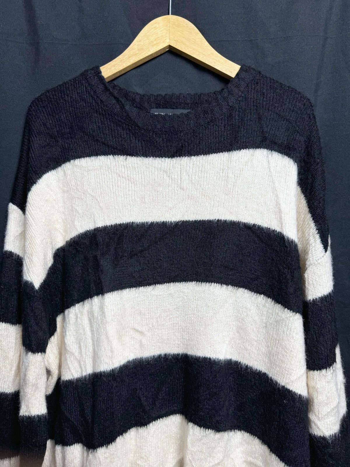 Beauty Beast × Hysteric Glamour × Japanese Brand Stripe Mohair Knit Sweater Kurt Cobain Style Size US L / EU 52-54 / 3 - 5 Thumbnail