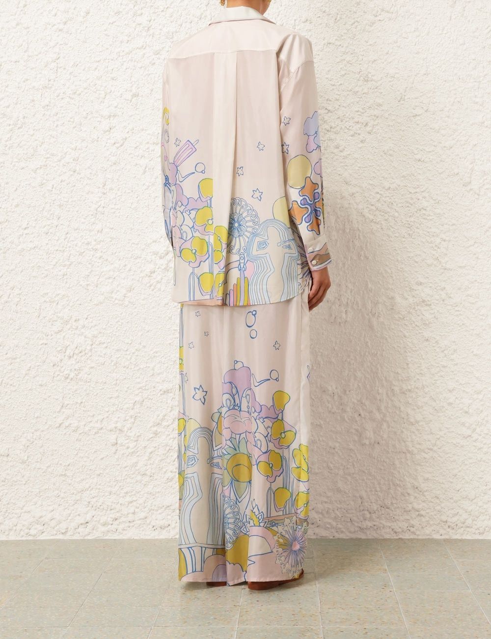 Zimmermann oc11z0525 Pop Relaxed Shirt in Multicolor Size S / US 4 / IT 40 - 4 Thumbnail