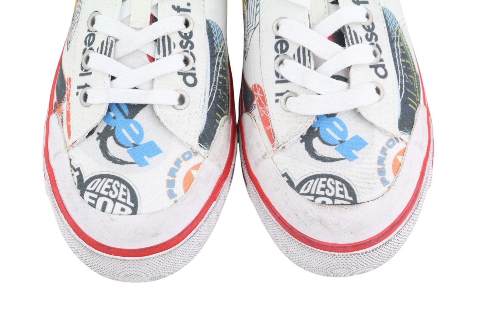 Diesel S-ATHOS LOW EU45 Patterned Low Top Laced Almond Toe 40847 Size US 12 / EU 45 - 5 Thumbnail