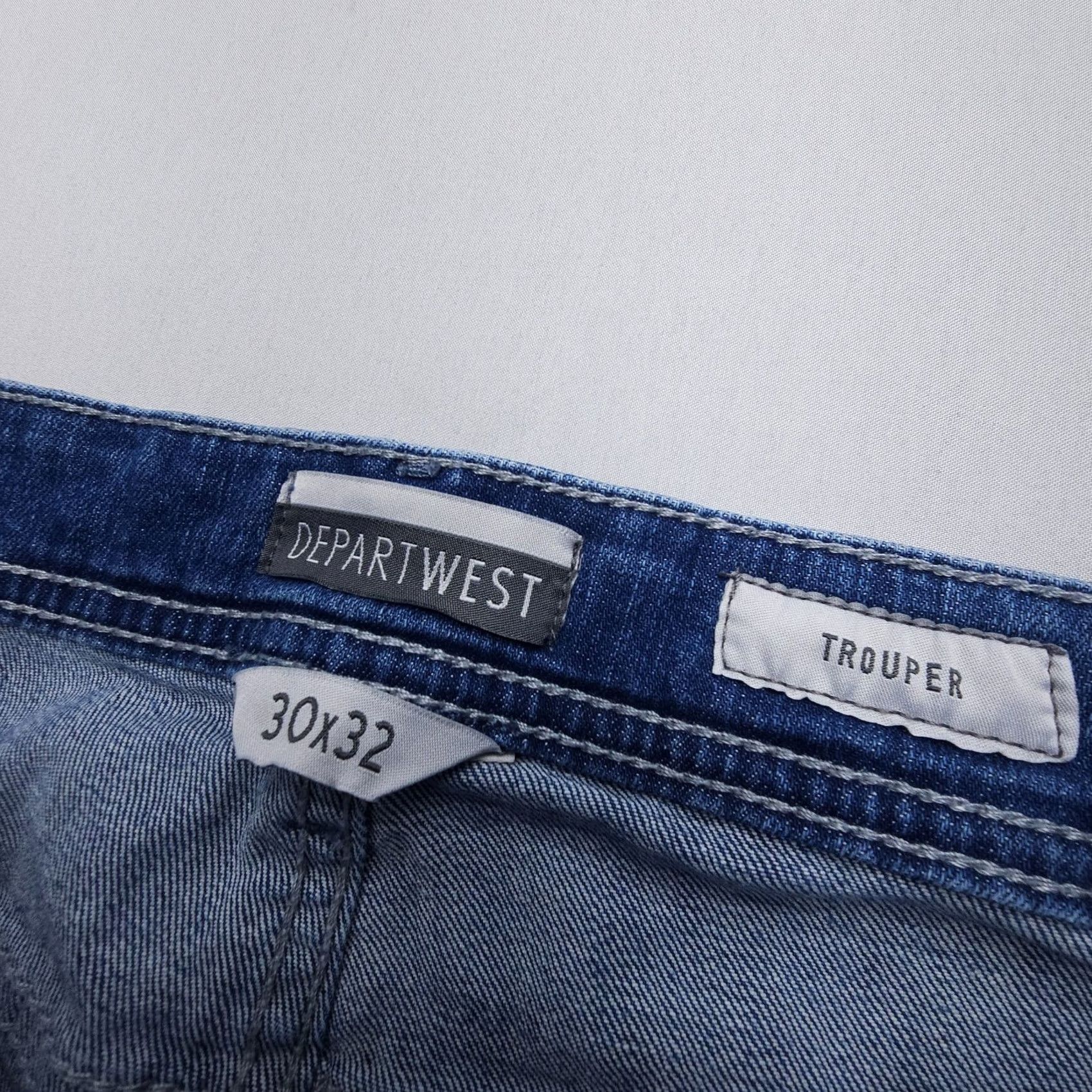 Vintage Dark Wash Jeans Men Slim Straight Denim 30x32 Blue Size 30 Buckle Size US 30 / EU 46 - 6 Thumbnail