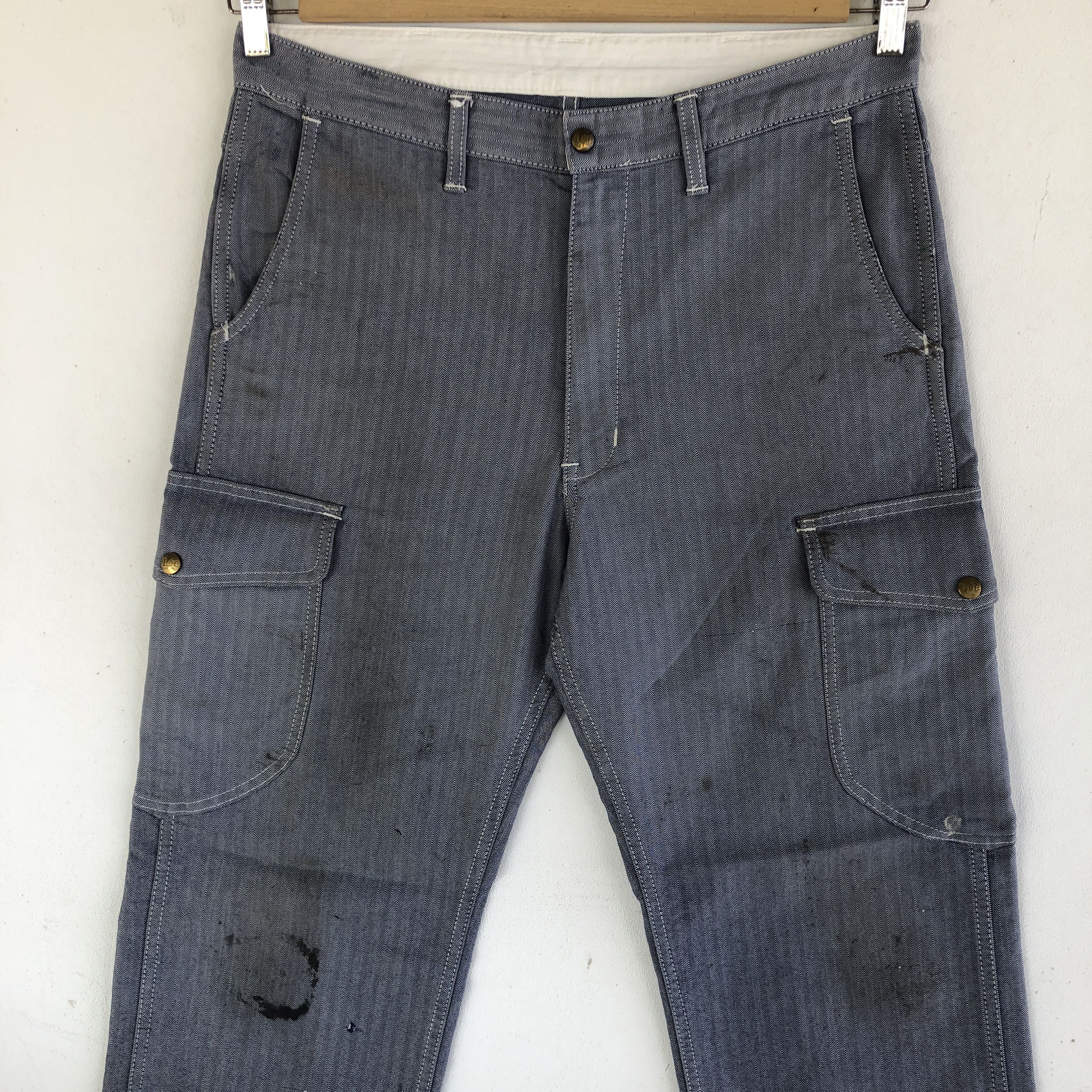 Lee Vintage Lee Carpenter Cargo Pants Lee Multi Pocket Trousers Size US 34 / EU 50 - 3 Thumbnail