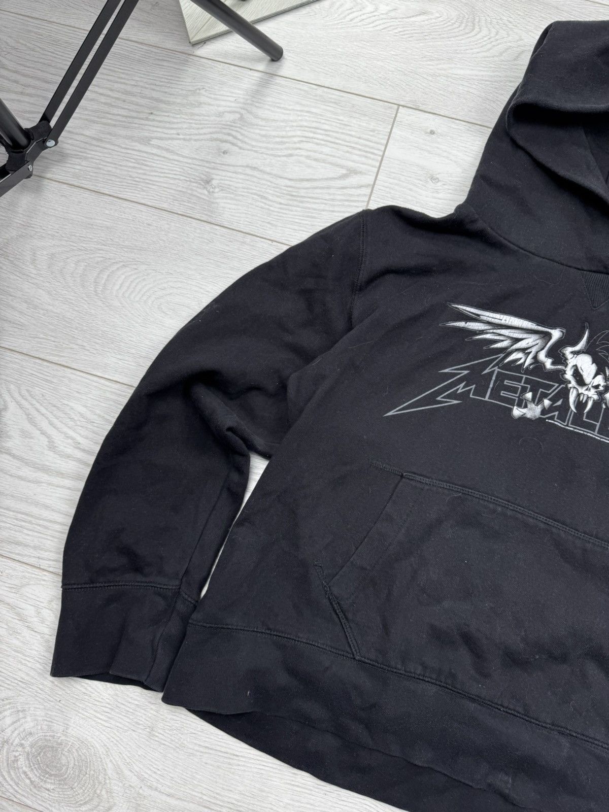 Band Tees × Metallica × Vintage VINTAGE 2000’s METALLICA PUSHEAD OVERPRINT BAND HOODIE Size L / US 10 / IT 46 - 2 Thumbnail