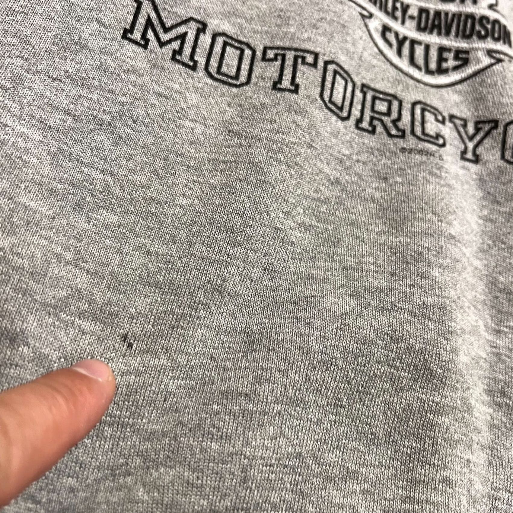 Harley Davidson Harley-Davidson Hoodie Mens Vintage Gray 2002 L Logo Cotton Polyester Shirt? Size US L / EU 52-54 / 3 - 6 Thumbnail