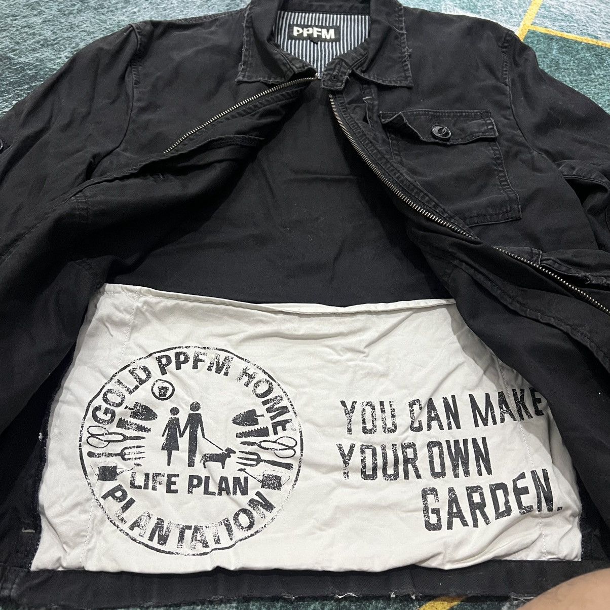 PPFM Vintage PPFM zip jacket black denim Size US L / EU 52-54 / 3 - 4 Thumbnail