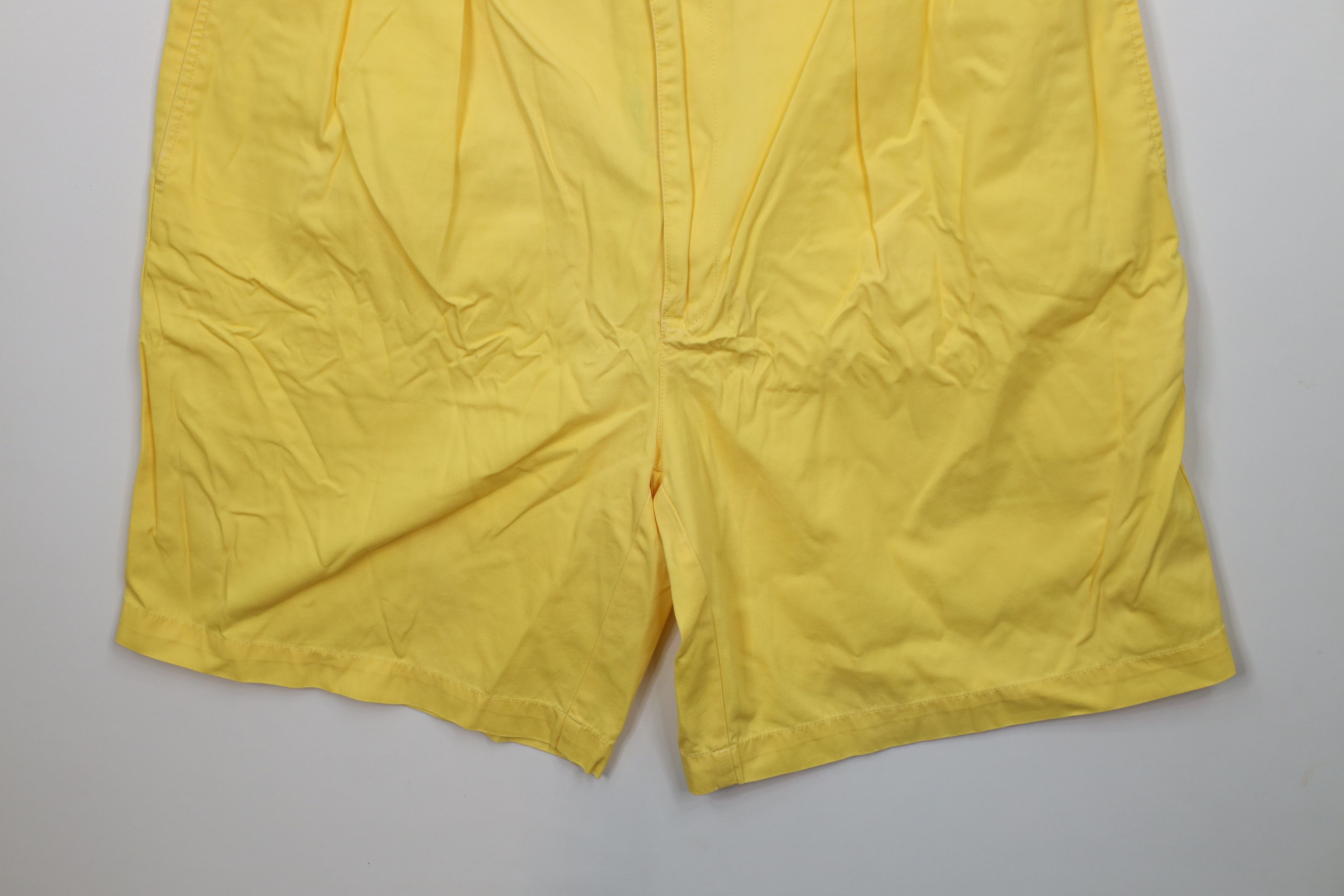 Ralph Lauren Vintage 90s Ralph Lauren Above Knee Chino Shorts Yellow Size US 40 / EU 56 - 4 Thumbnail