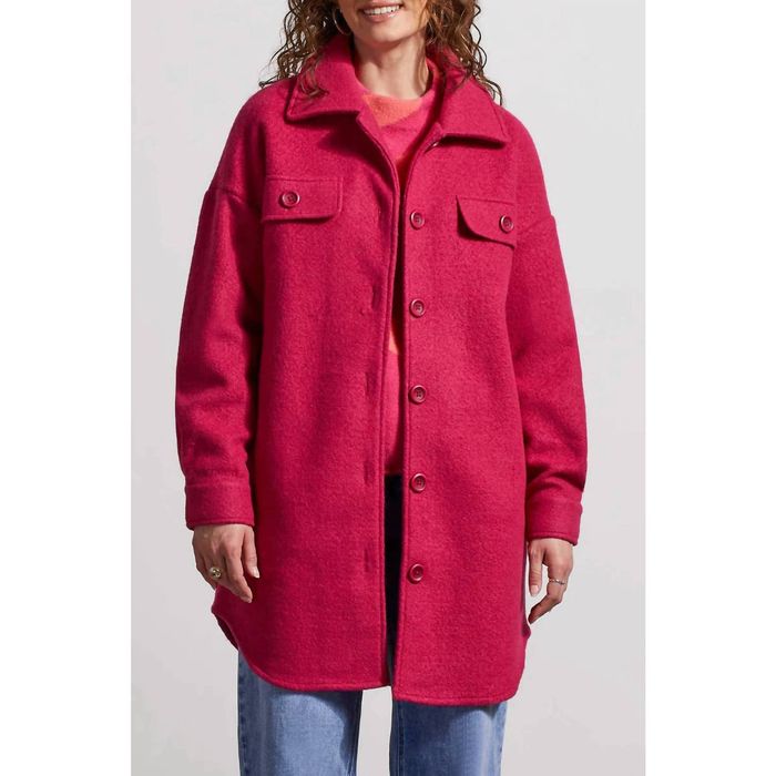 Designer TRIBAL Stretch Boiled Wool Jacket In Dahlia Grailed