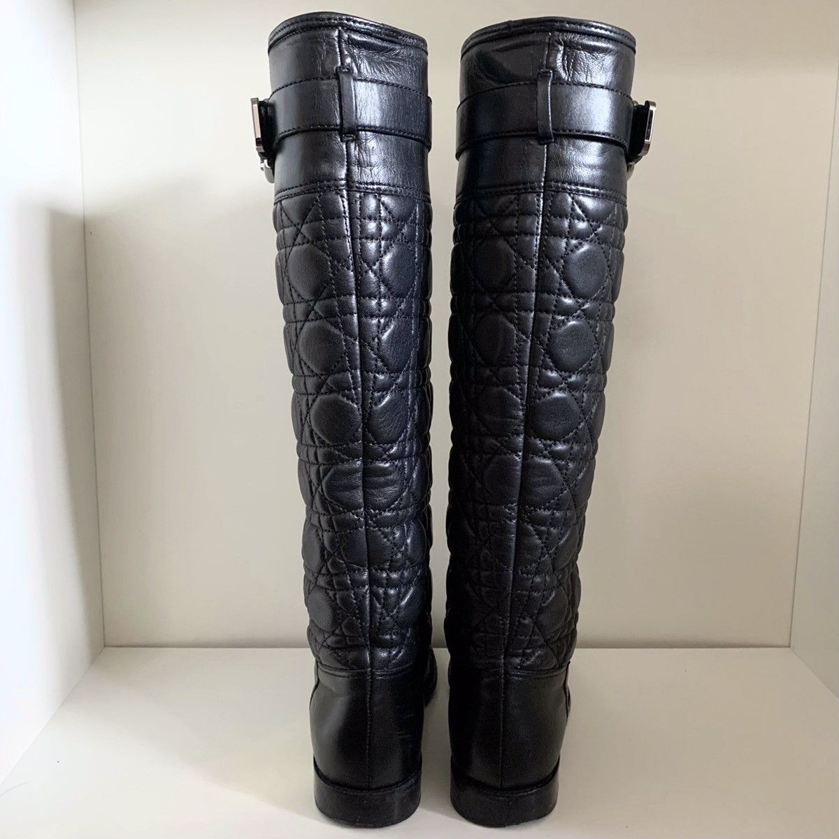 Dior Dior cannage quilted nappa leather boots Size US 6 / IT 36 - 7 Thumbnail