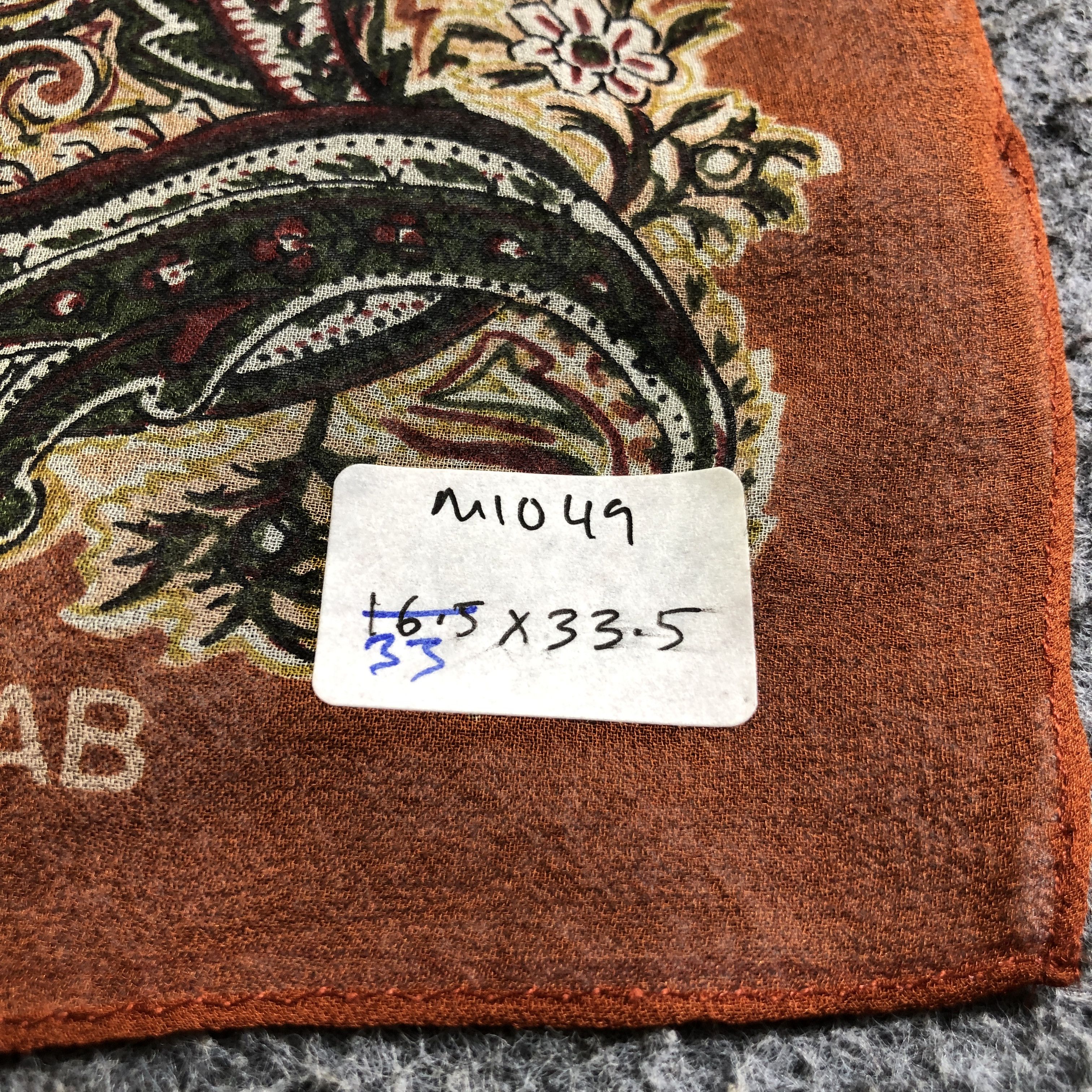 Japanese Brand Atelier Sab Floral Silk Scarf M1049 Size ONE SIZE - 7 Thumbnail