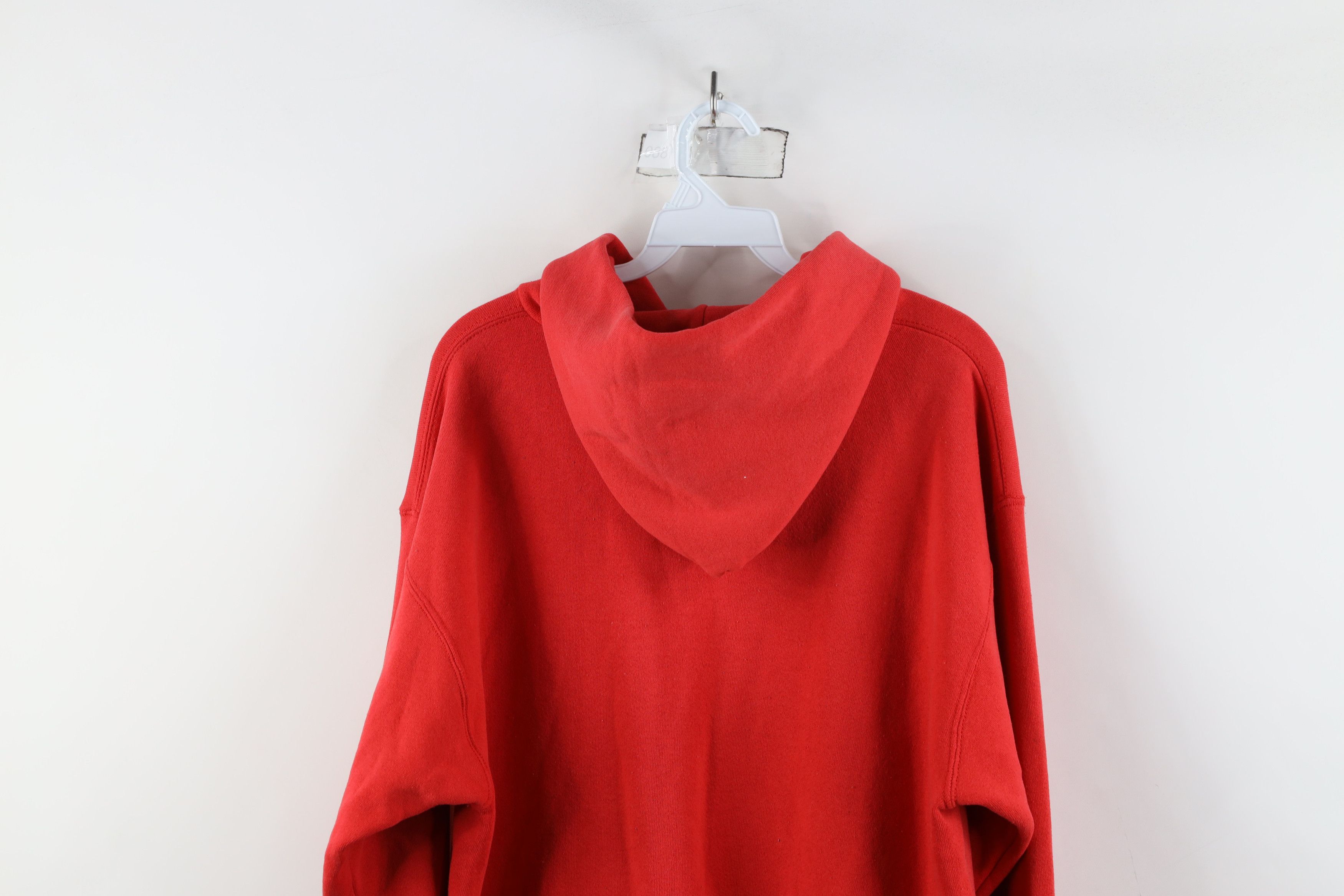 Vintage Vintage 80s 90s Streetwear Hoodie Sweatshirt USA Red Size US XL / EU 56 / 4 - 13 Thumbnail