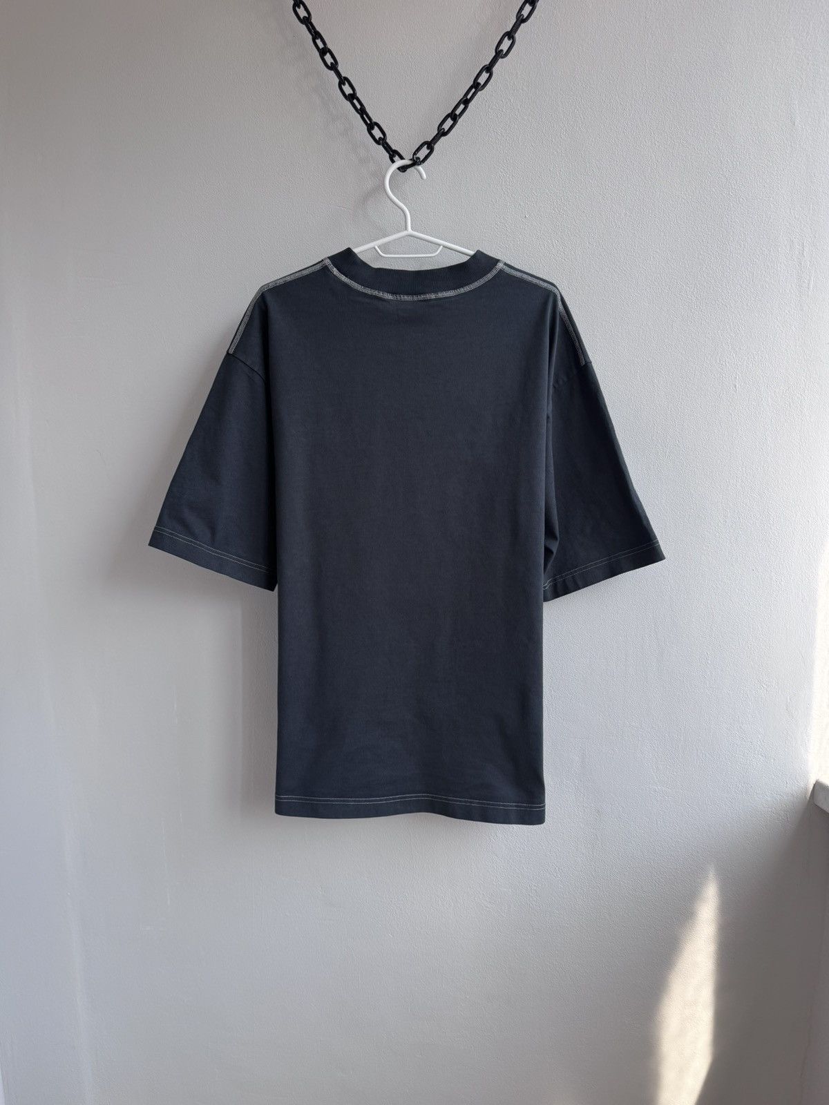 Acne Studios Acne Studios Stockholm Centre Logo T-Shirt Tee Gray Black Size US M / EU 48-50 / 2 - 10 Thumbnail
