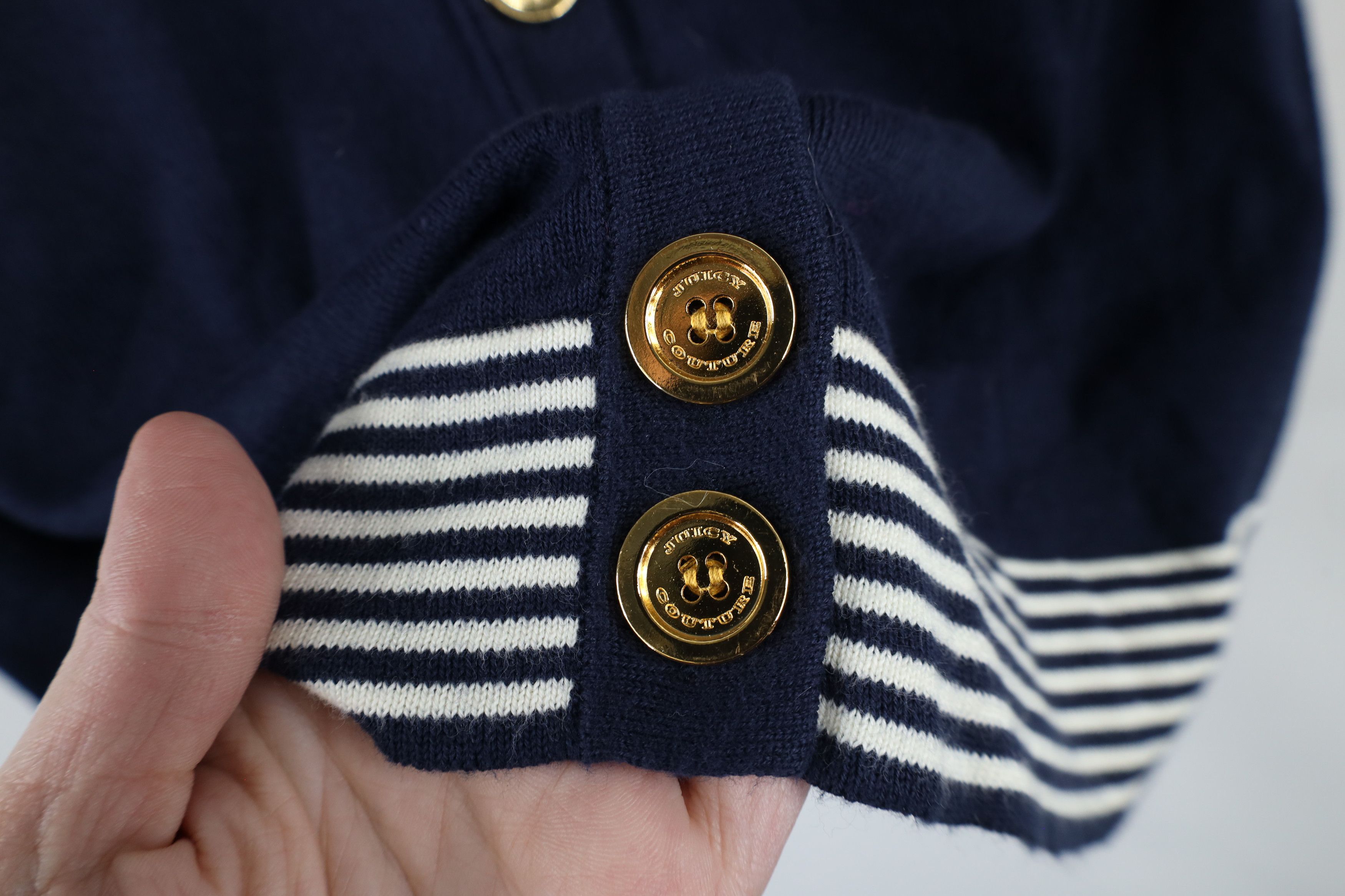 Juicy Couture × Vintage Vintage 90s Y2K Juicy Couture Short Sleeve Cardigan Sweater Size XL / US 12-14 / IT 48-50 - 4 Thumbnail