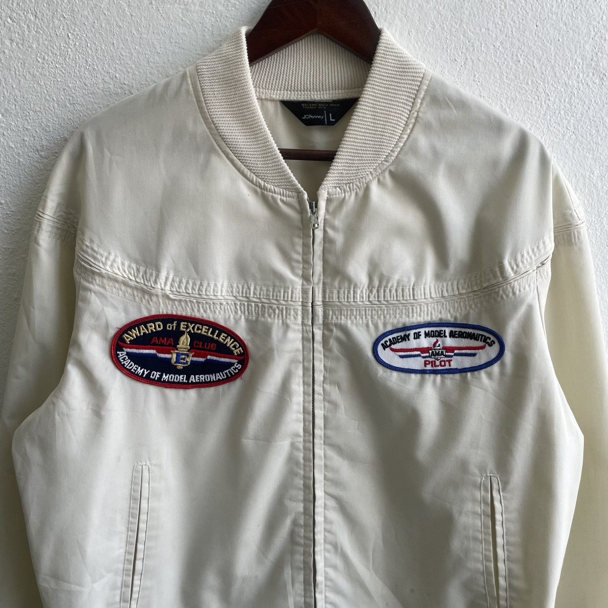 JCPenney Vintage 70's JC Penny Academy of Model Aeronautics Jacket Size US L / EU 52-54 / 3 - 3 Thumbnail