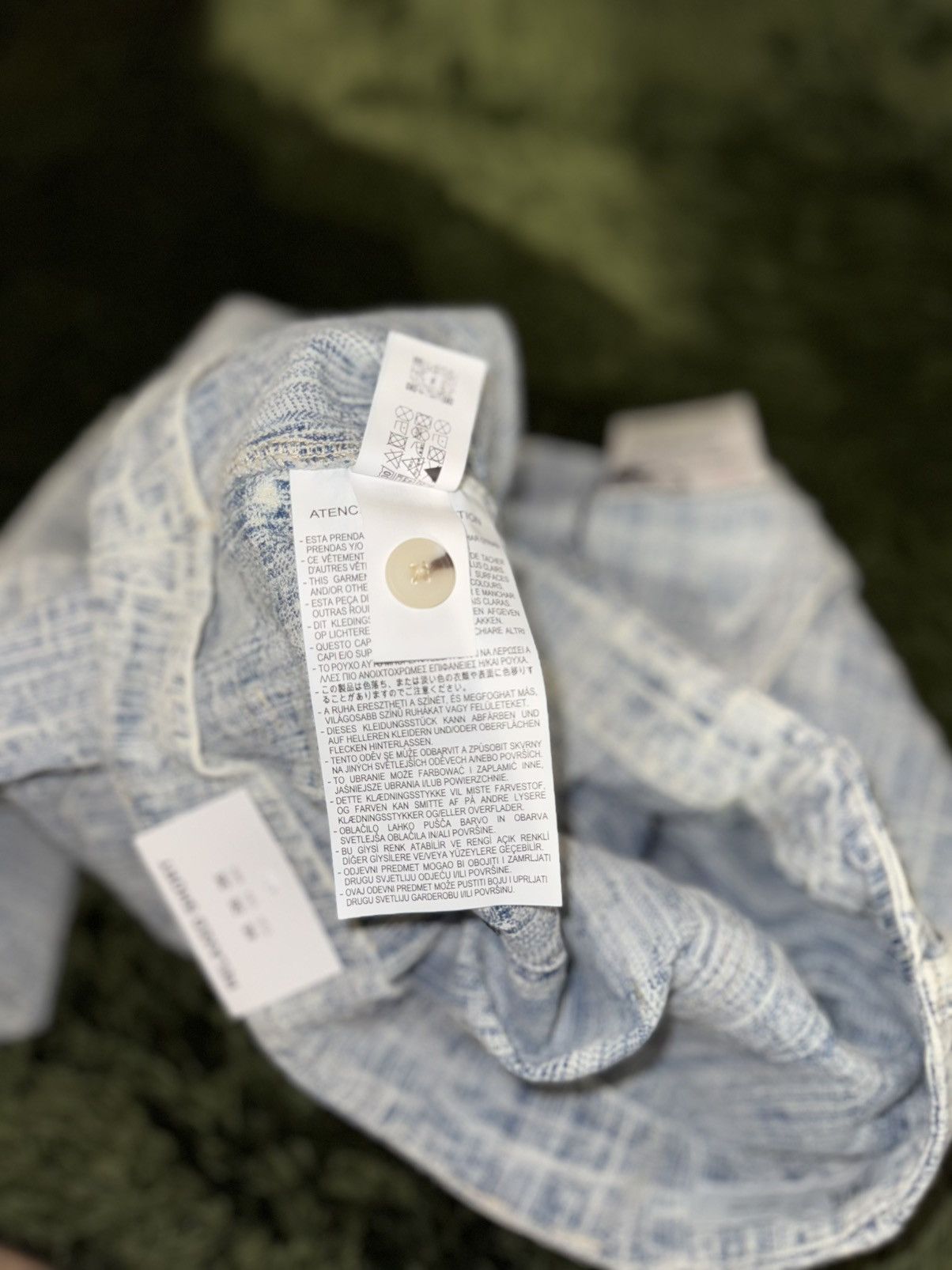 Zara [36] ZARA Relaxed Jacquard Bermuda Denim Pants Light Indigo Size US 36 / EU 52 - 12 Thumbnail