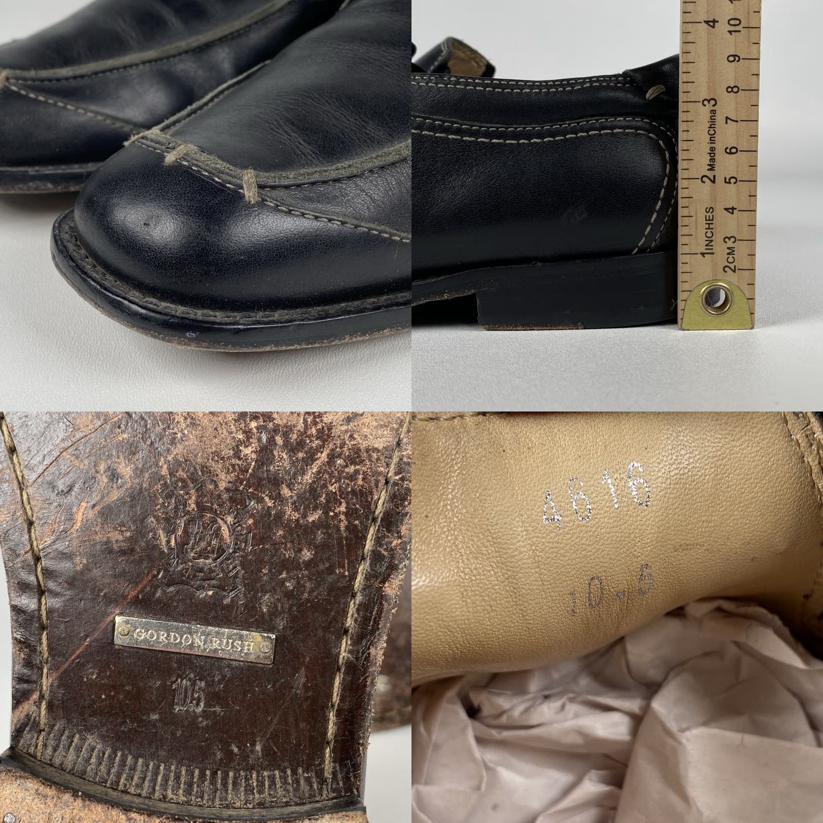 Vintage VINTAGE Mens Gordon Rush Collection Black Leather Loafers Size 10.5 Size US 11 / EU 44 - 8 Thumbnail