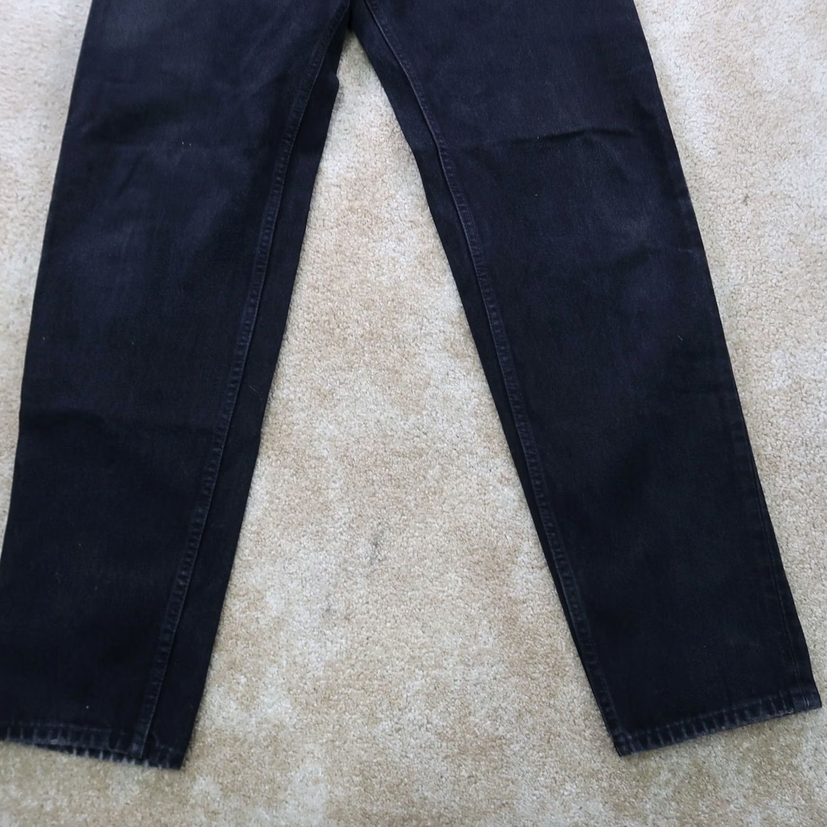 Levi's VINTAGE Levi's 550 Jeans Mens 36x36 Black Denim Relaxed Taper 5-Pocket Made in USA 1990s Size US 36 / EU 52 - 2 Thumbnail
