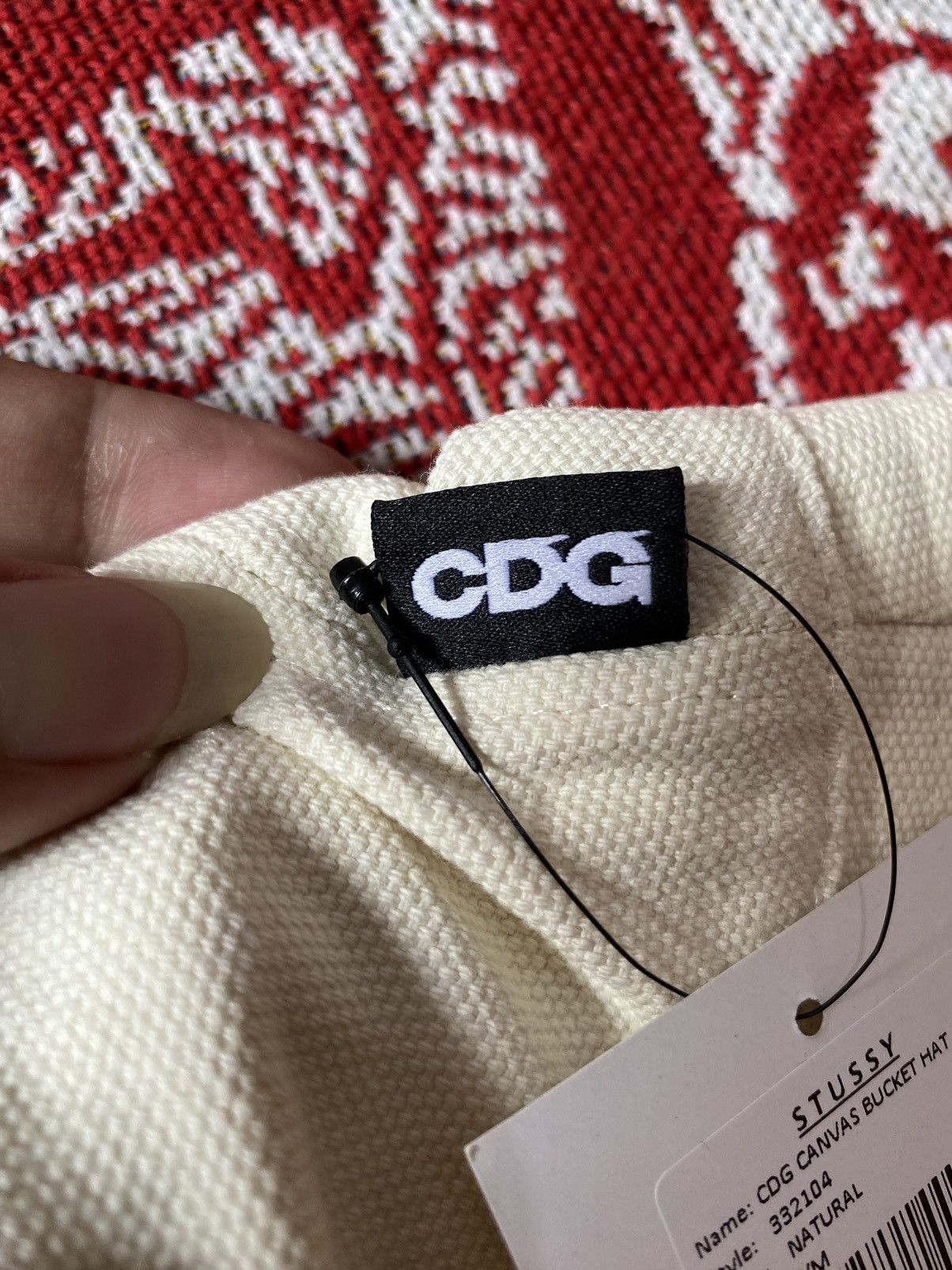 Comme des Garcons × Stussy Stussy x CDG Canvas Bucket Hat Size ONE SIZE - 5 Thumbnail