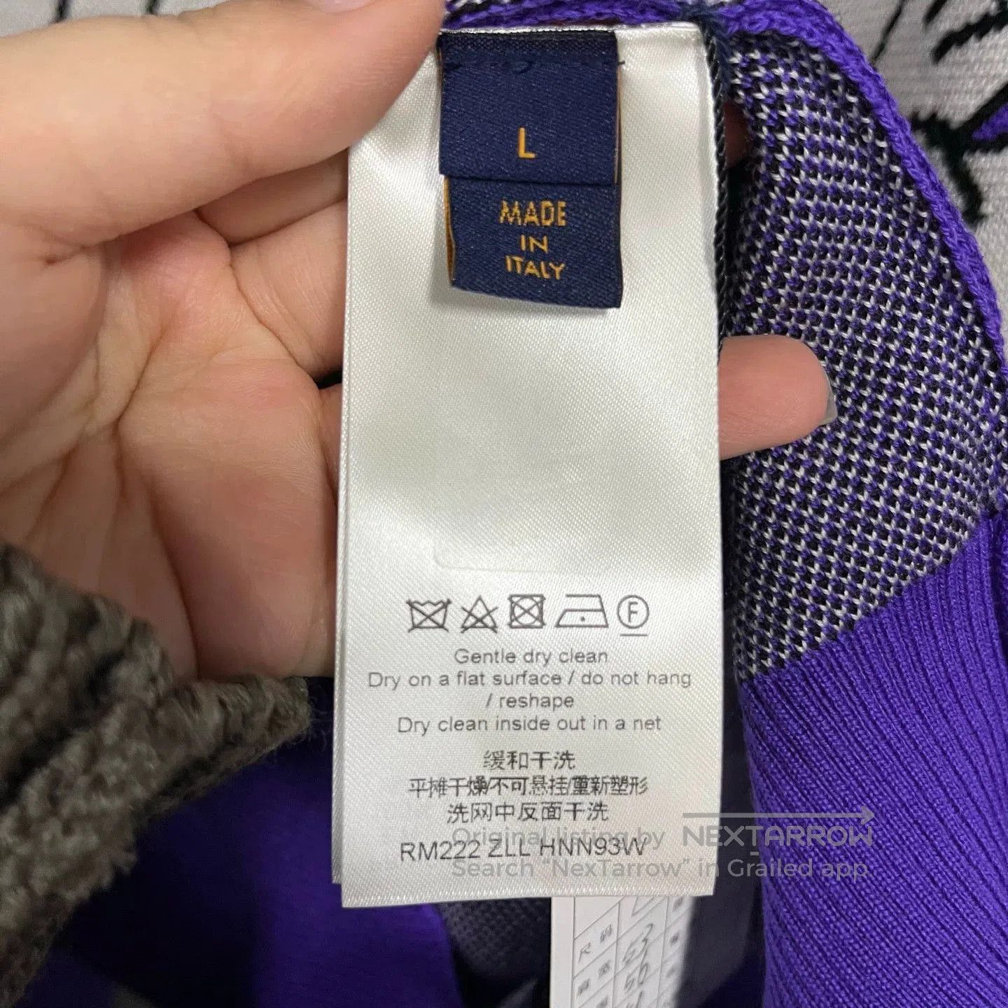 Louis Vuitton Louis Vuitton Purple Logo Jacquard Crewneck Sweater. Size US M / EU 48-50 / 2 - 3 Thumbnail