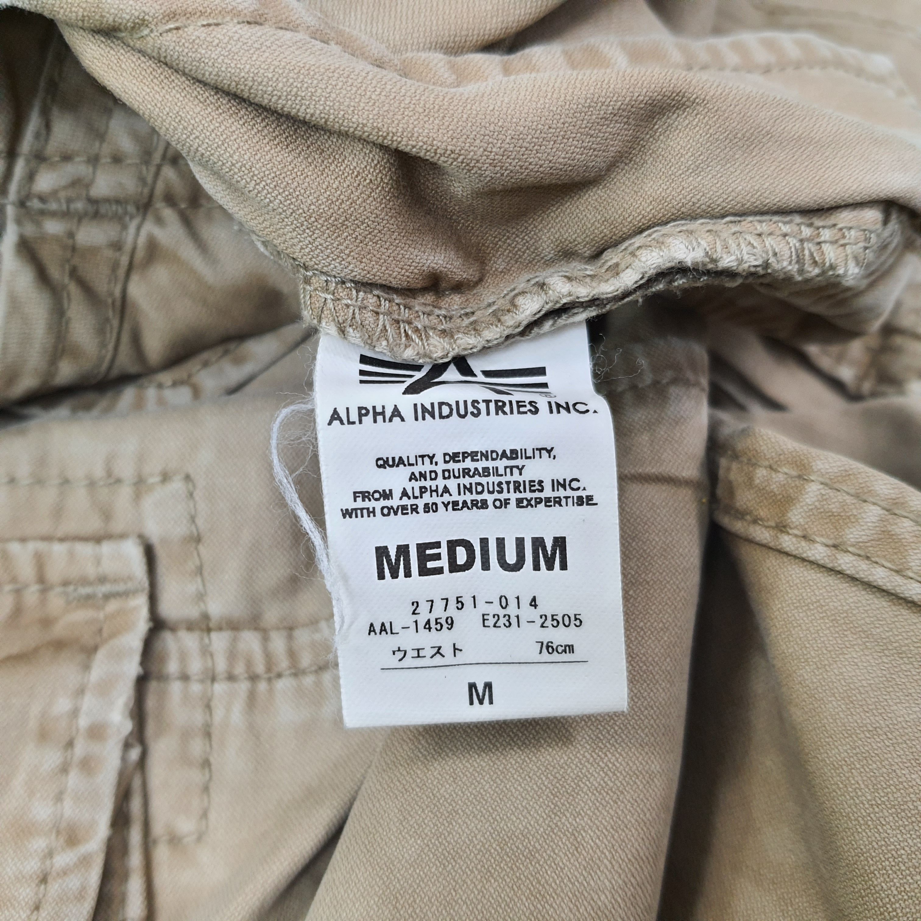 Alpha Industries Vintage Alpha Industries Cargo Pants C244N4 Size US 31 - 7 Thumbnail