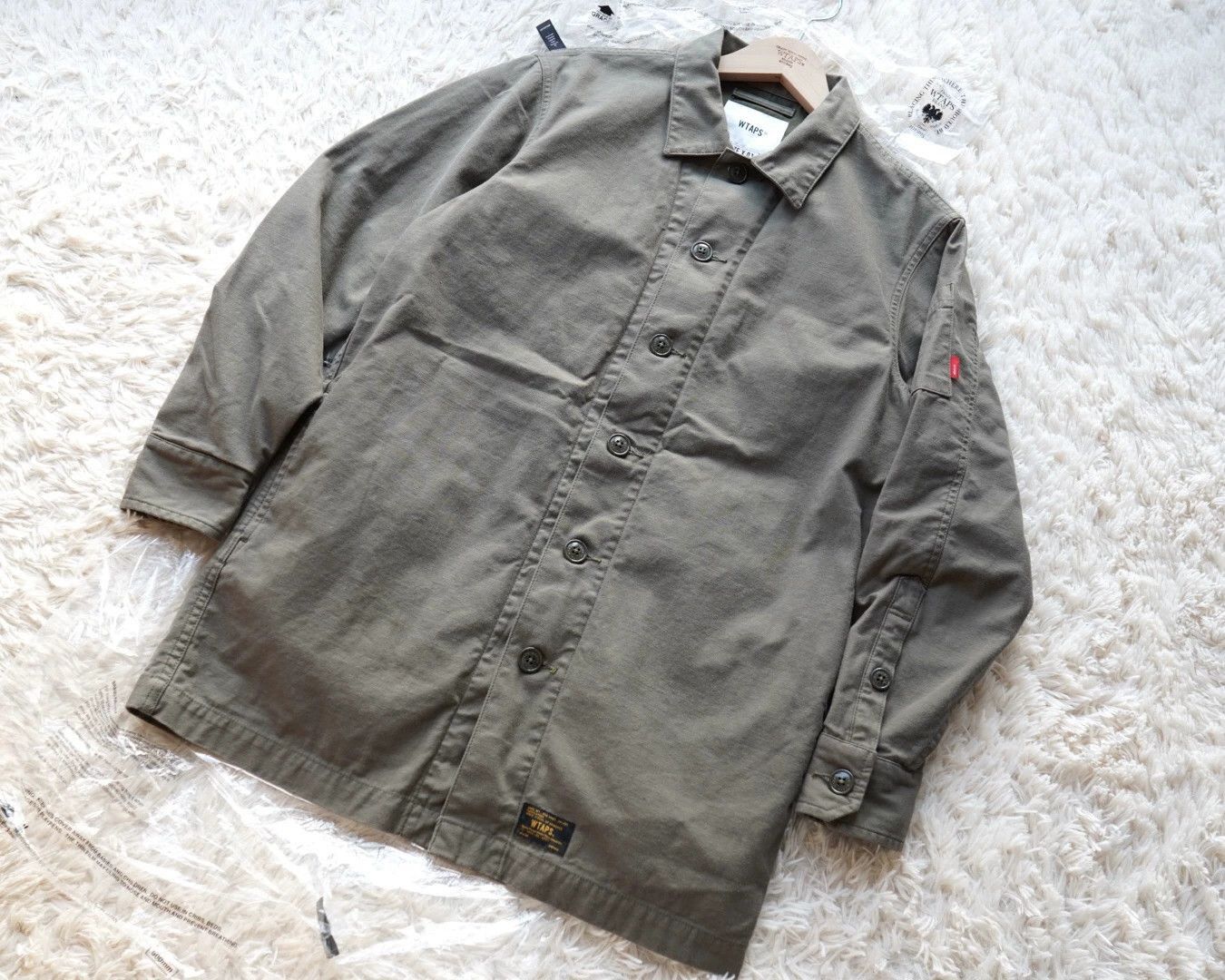 Wtaps Green Lightweight Button-Up Jacket Size S Size US S / EU 44-46 / 1 - 1 Thumbnail