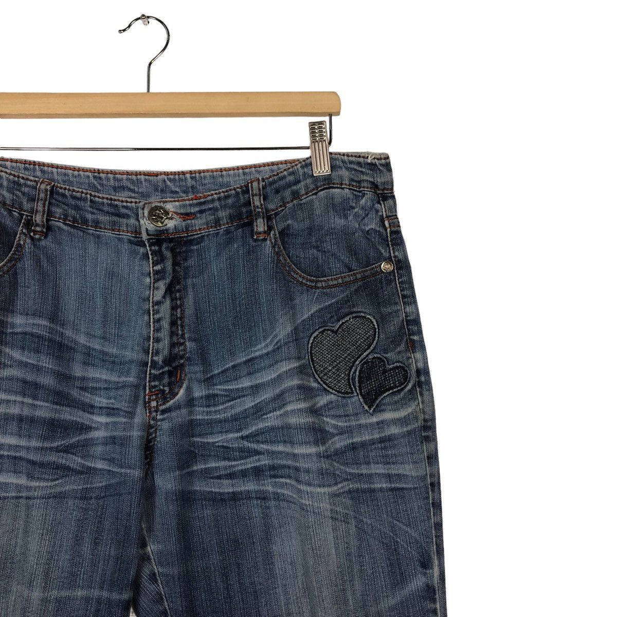 Japanese Brand 🔥Vintage Denim Jeans Sukajan Pocket Big Logo Size US 36 / EU 52 - 6 Thumbnail