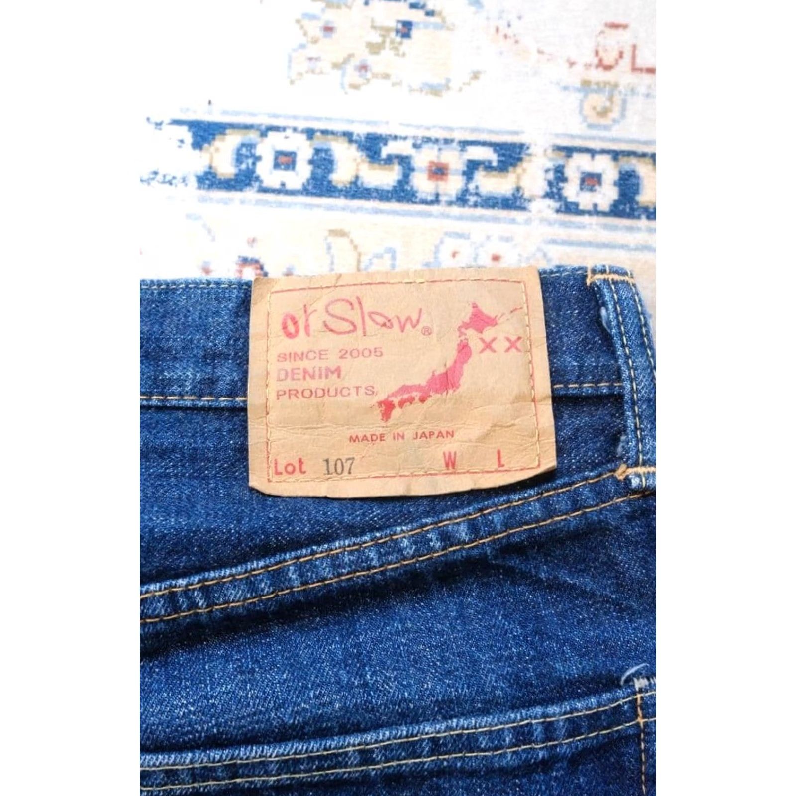 Orslow Orslow Or Slow Jeans - Men's Size M Denim Pants - Japan Style Jeans Size US 31 - 5 Thumbnail