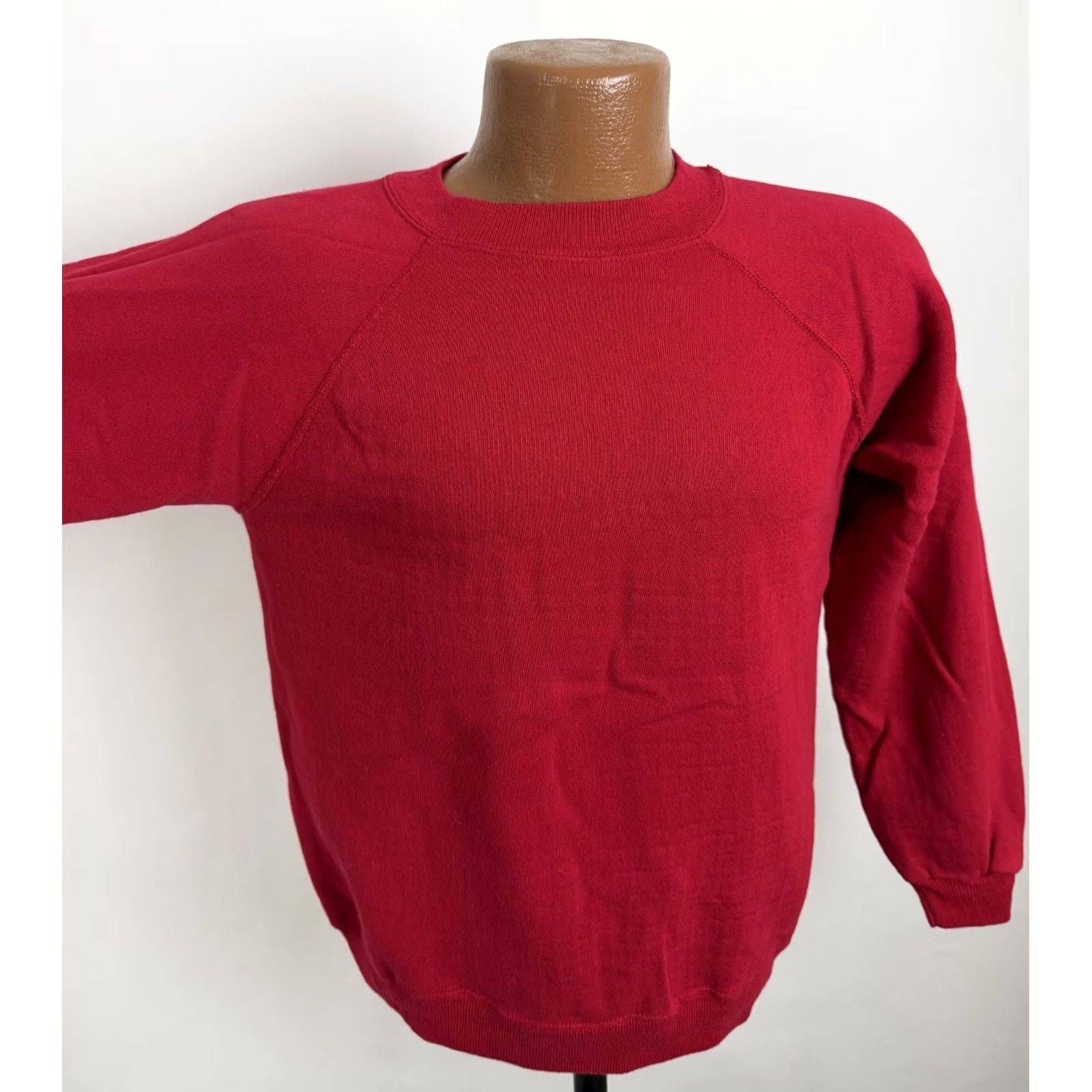 Hanes VINTAGE Hanes Sweatshirt Mens M Red Crewneck Raglan Slim Fit 90s Pullover Size US M / EU 48-50 / 2 - 4 Thumbnail