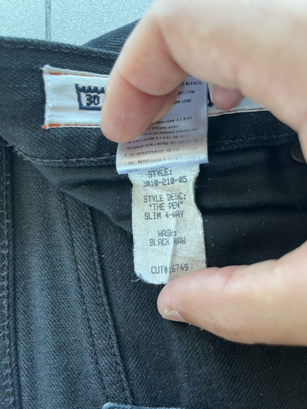 Hiroshi Kato Hiroshi Karo The Pen Slim Selvedge Black Denim Jeans Size US 30 / EU 46 - 5 Thumbnail