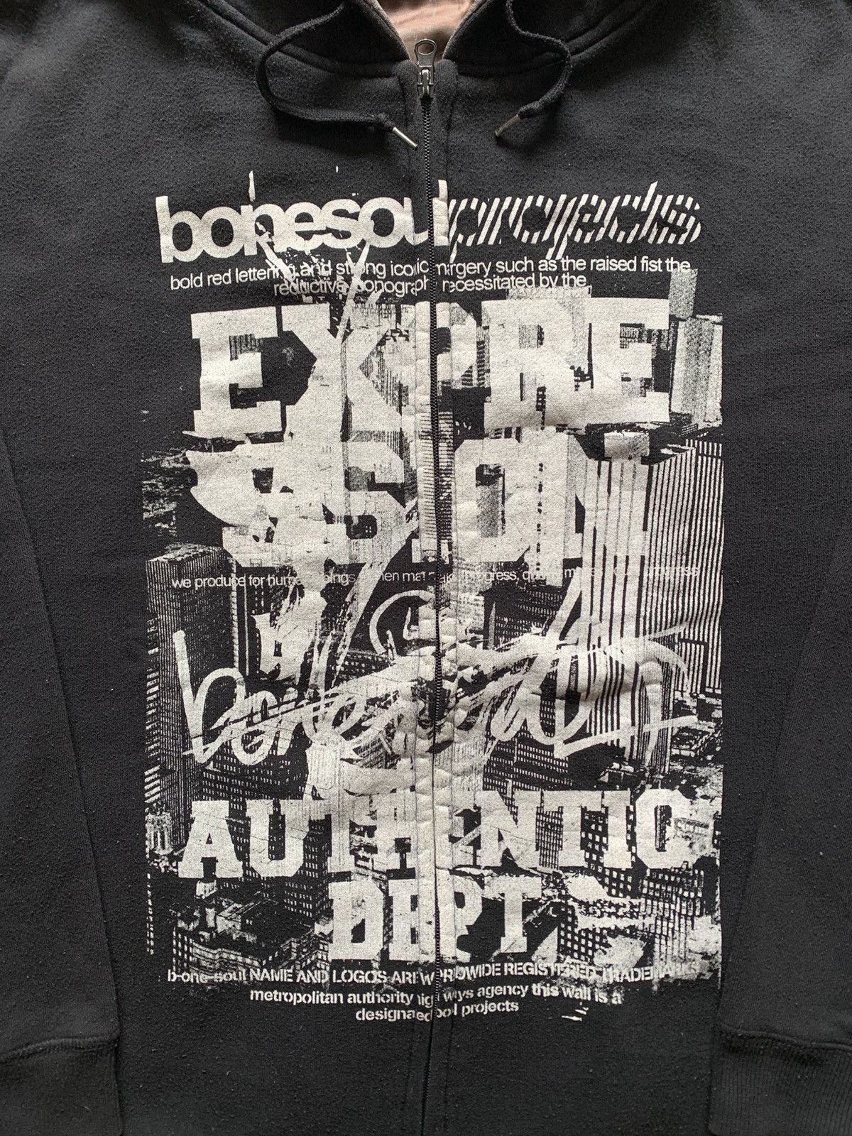 If Six Was Nine × Japanese Brand × Le Grande Bleu (L.G.B.) BONESOUL POEM ZIP HOODIE Size US XL / EU 56 / 4 - 5 Thumbnail