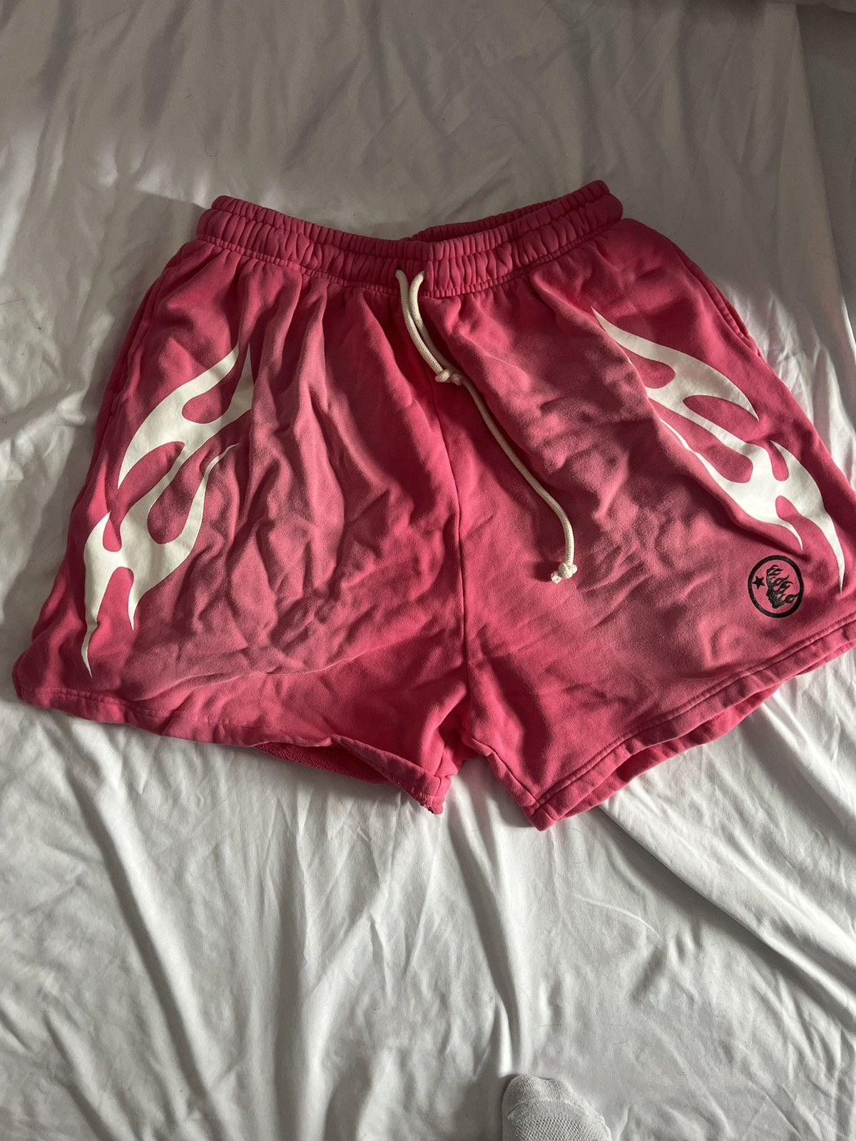 HELLSTAR Hellstar Flame Shorts in Pink | Grailed