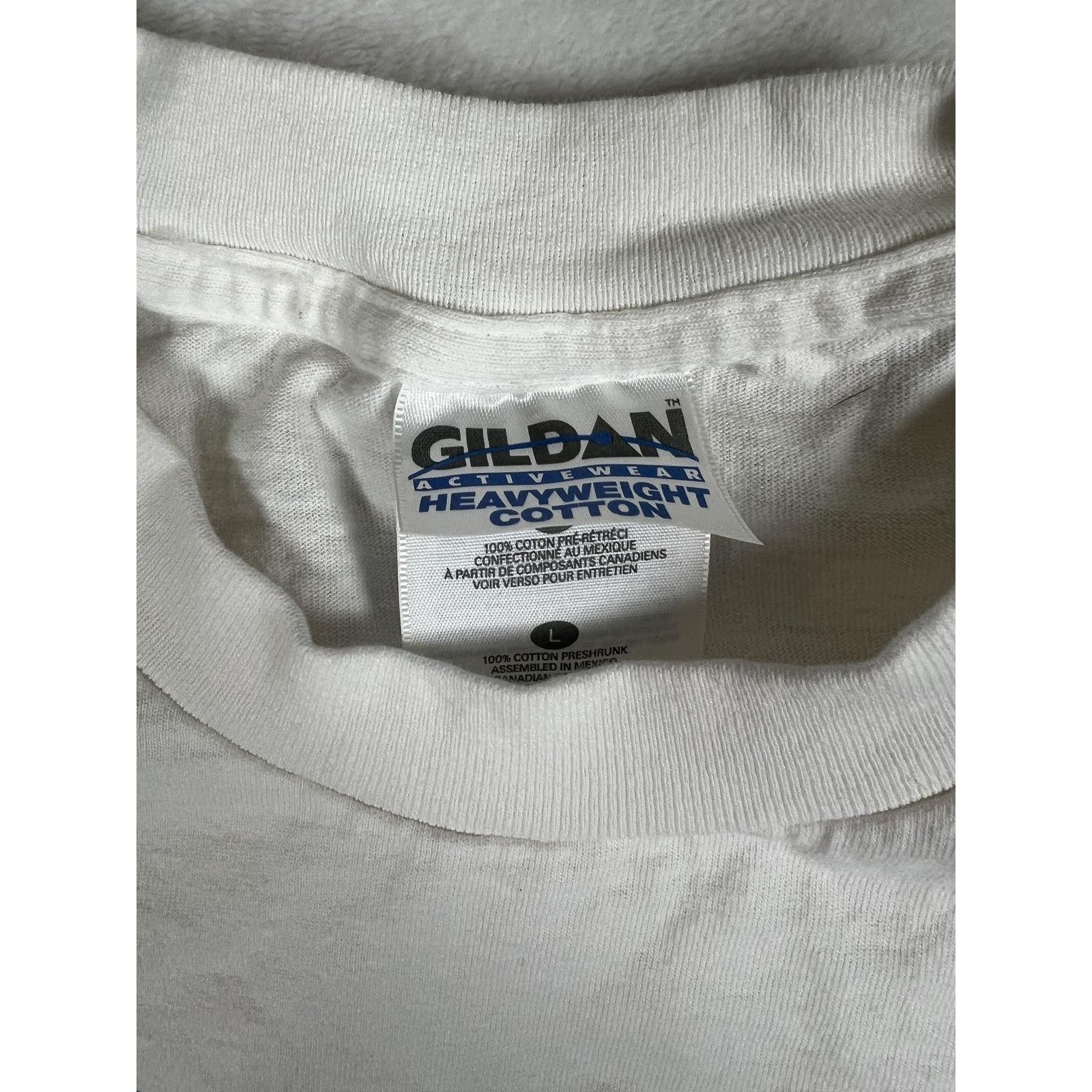 Gildan Vintage Carquest T-Shirt Mens Large White Company Picnic 199 Size US L / EU 52-54 / 3 - 3 Thumbnail
