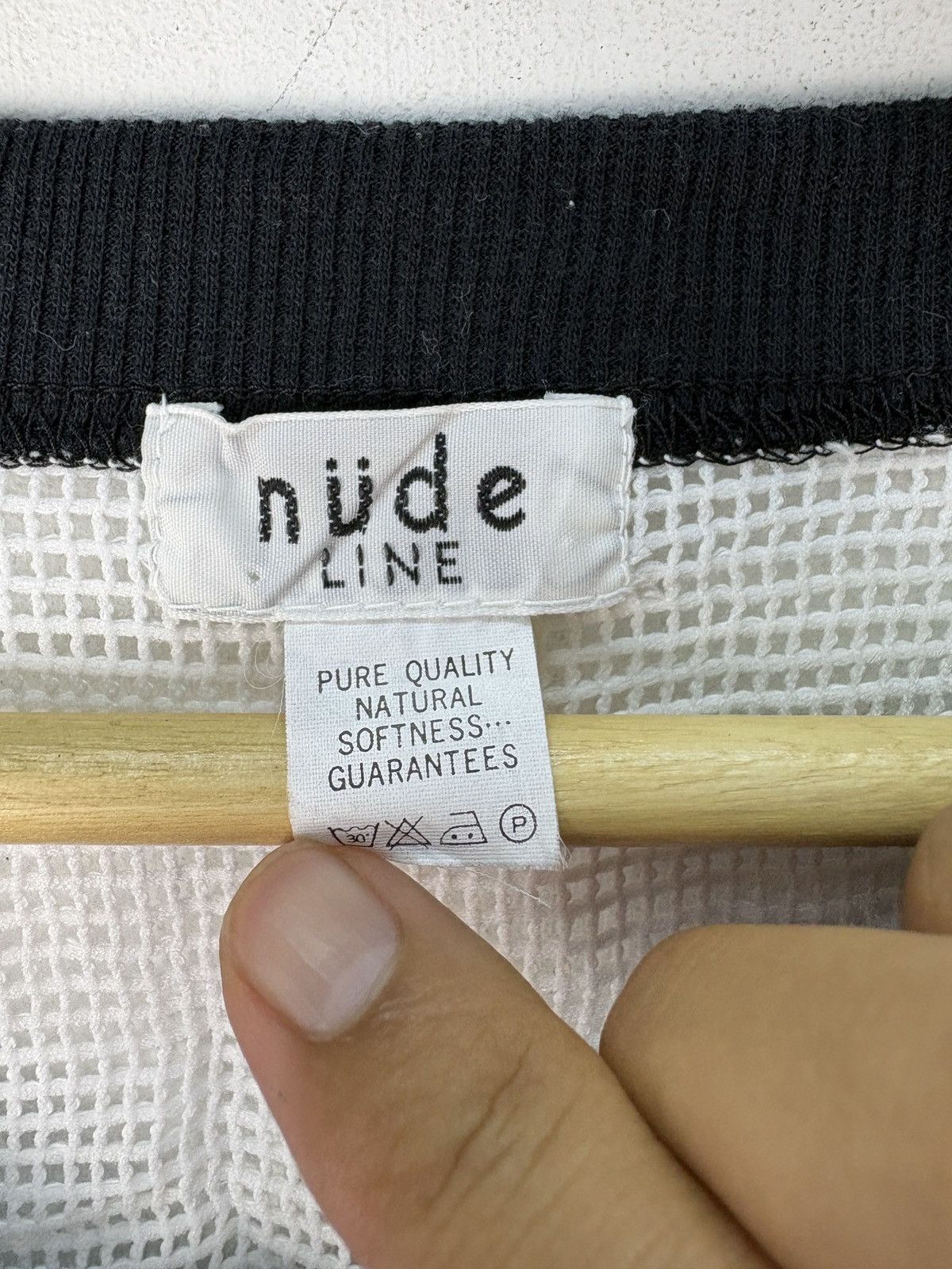 Japanese Brand Vintage Nüde Line Mesh Tshirt Size US M / EU 48-50 / 2 - 5 Thumbnail