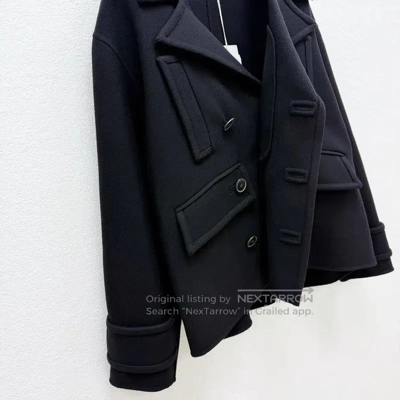 Valentino Valentino Black Wool Long Sleeve Jacket . Size US L / EU 52-54 / 3 - 4 Thumbnail