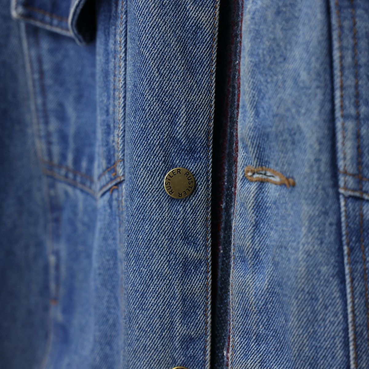Rustler × Wrangler Vintage Rustler Lined Denim Jacket Size US M / EU 48-50 / 2 - 6 Thumbnail