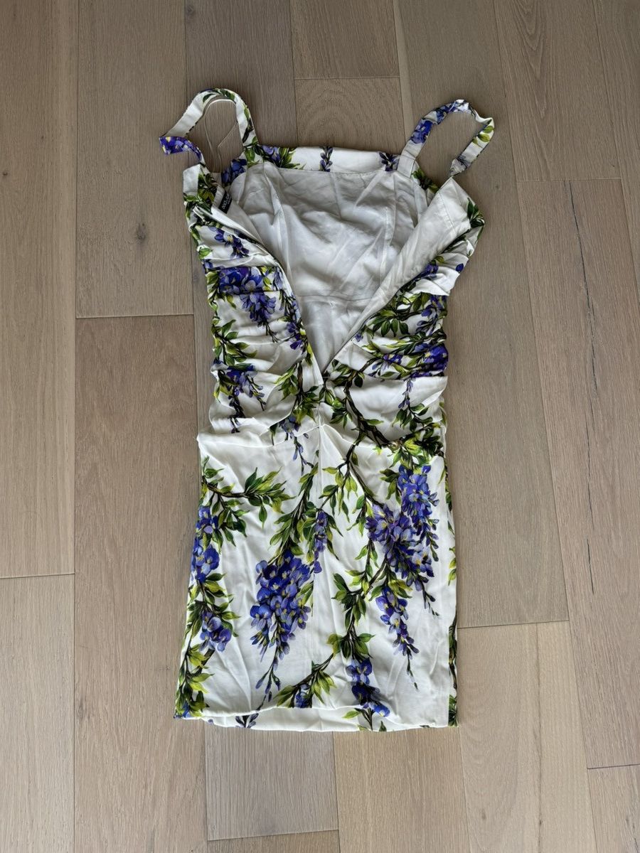 Dolce & Gabbana Dolce & Gabbana Floral Silk Midi Dress Size M / US 6-8 / IT 42-44 - 5 Thumbnail