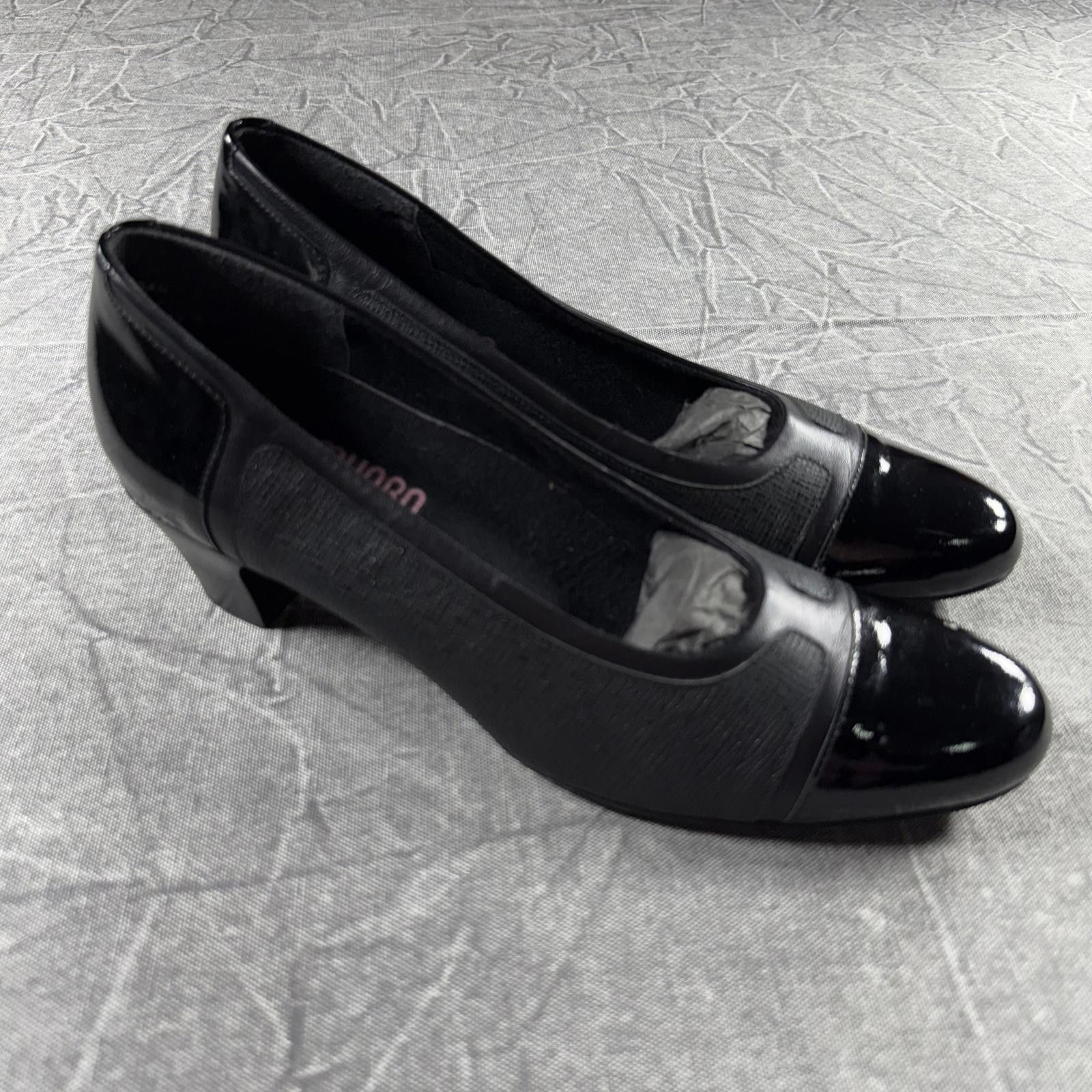 Other MUNRO American Jillian Heels Women's 9.5 Black Patent Cap Size US 7.5 / IT 37.5 - 1 Thumbnail