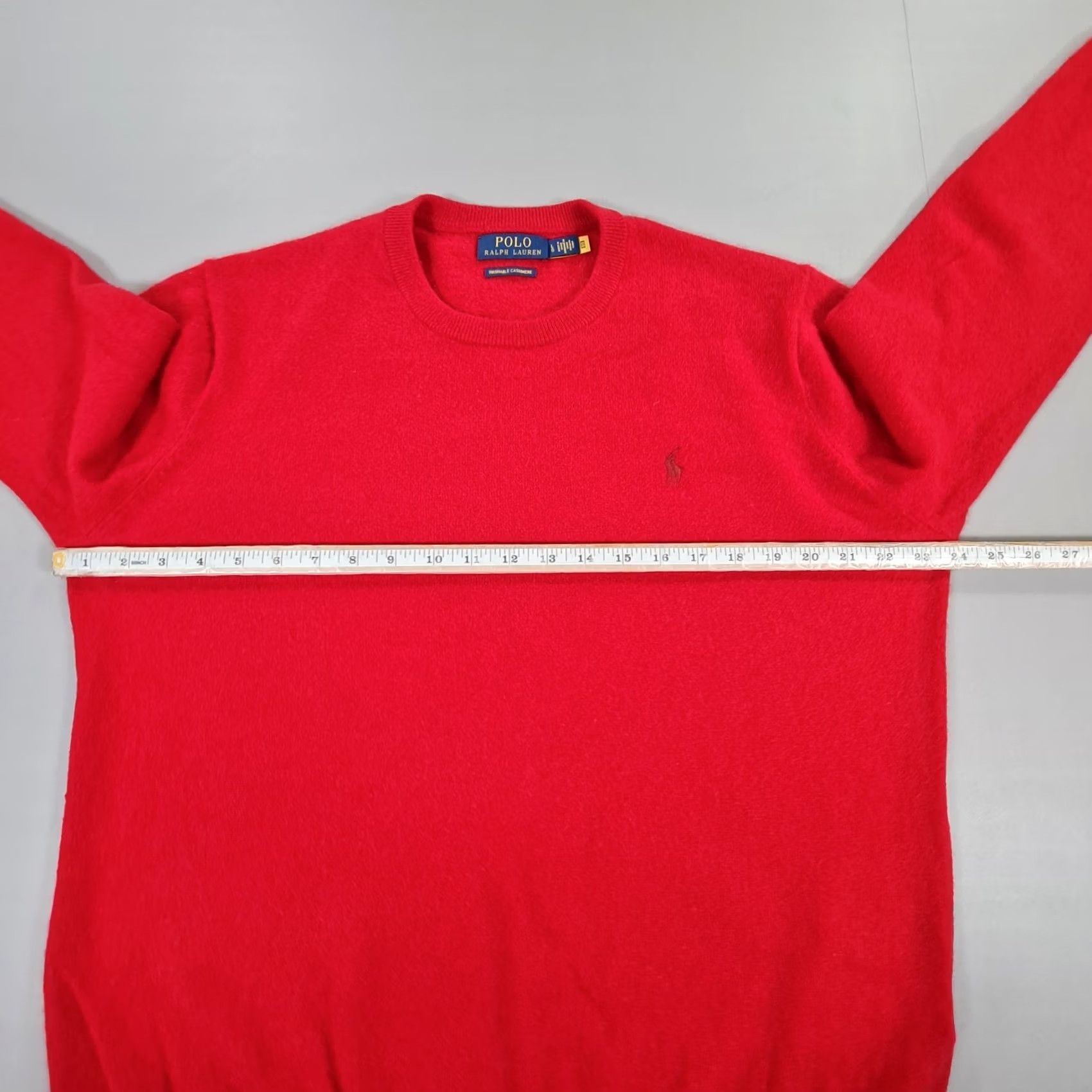Polo Ralph Lauren Polo Ralph Lauren Mens Jumper Red Large 100% Cashmere Knit Pullover Size US L / EU 52-54 / 3 - 5 Thumbnail